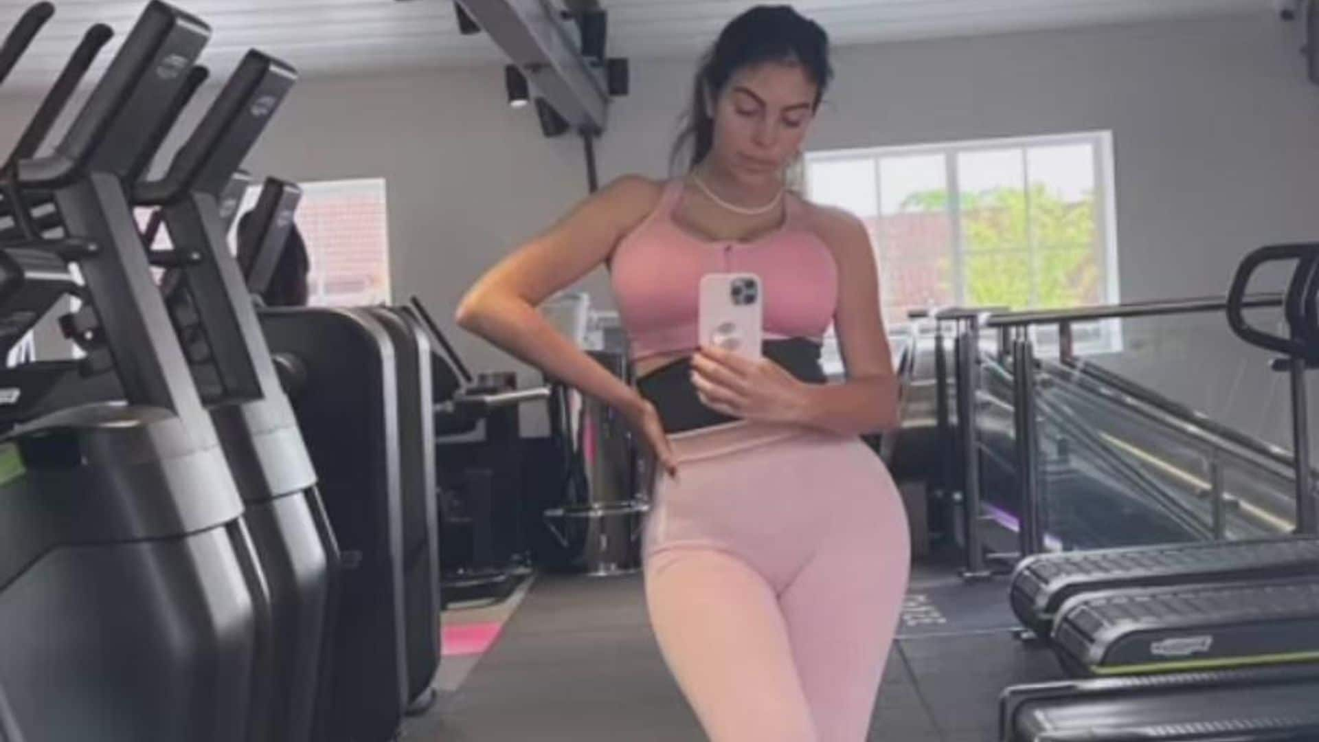 Georgina Rodríguez regresa a sus entrenamientos tras el nacimiento de su hija Esmeralda