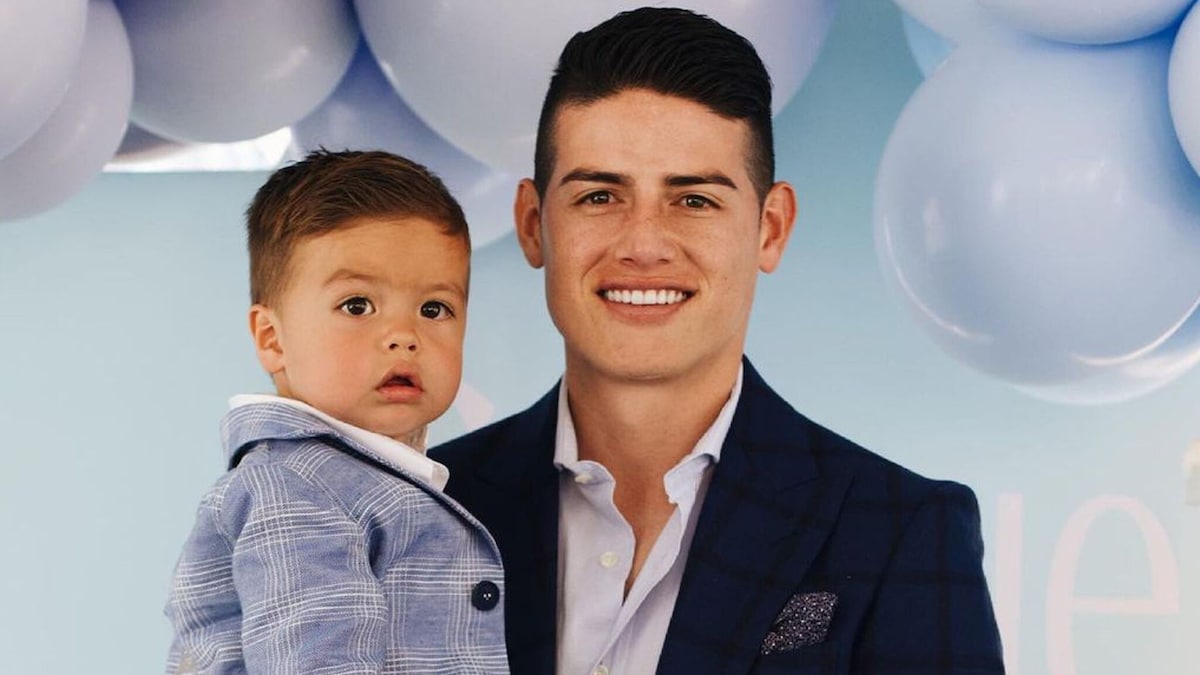 James Rodríguez celebra de lo más feliz el cumpleaños de su bebé, Samuel |  ¡HOLA!