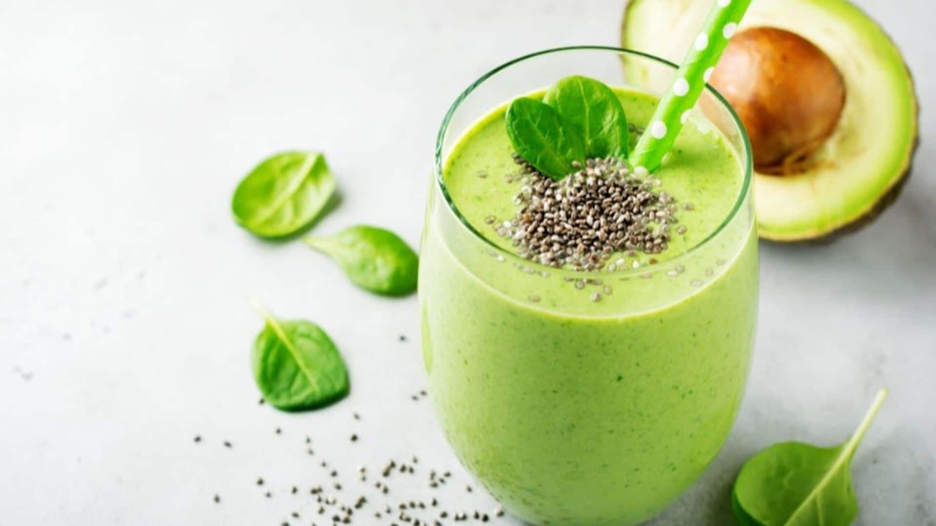 smoothie cremoso aguacate miel