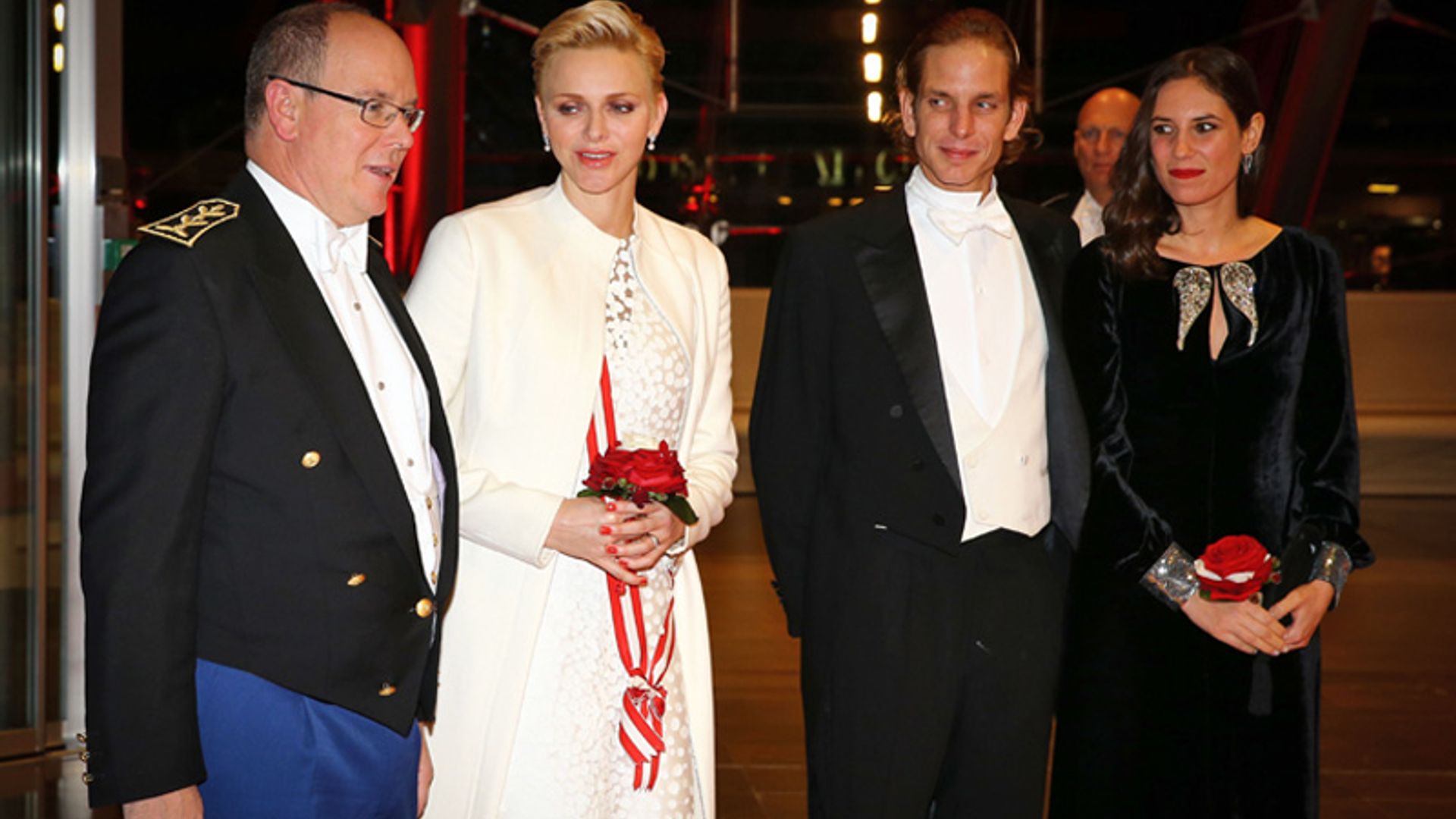 Andrea Casiraghi  y Tatiana Santo Domingo se unen al príncipe Alberto en la gala final del Día Nacional de Mónaco