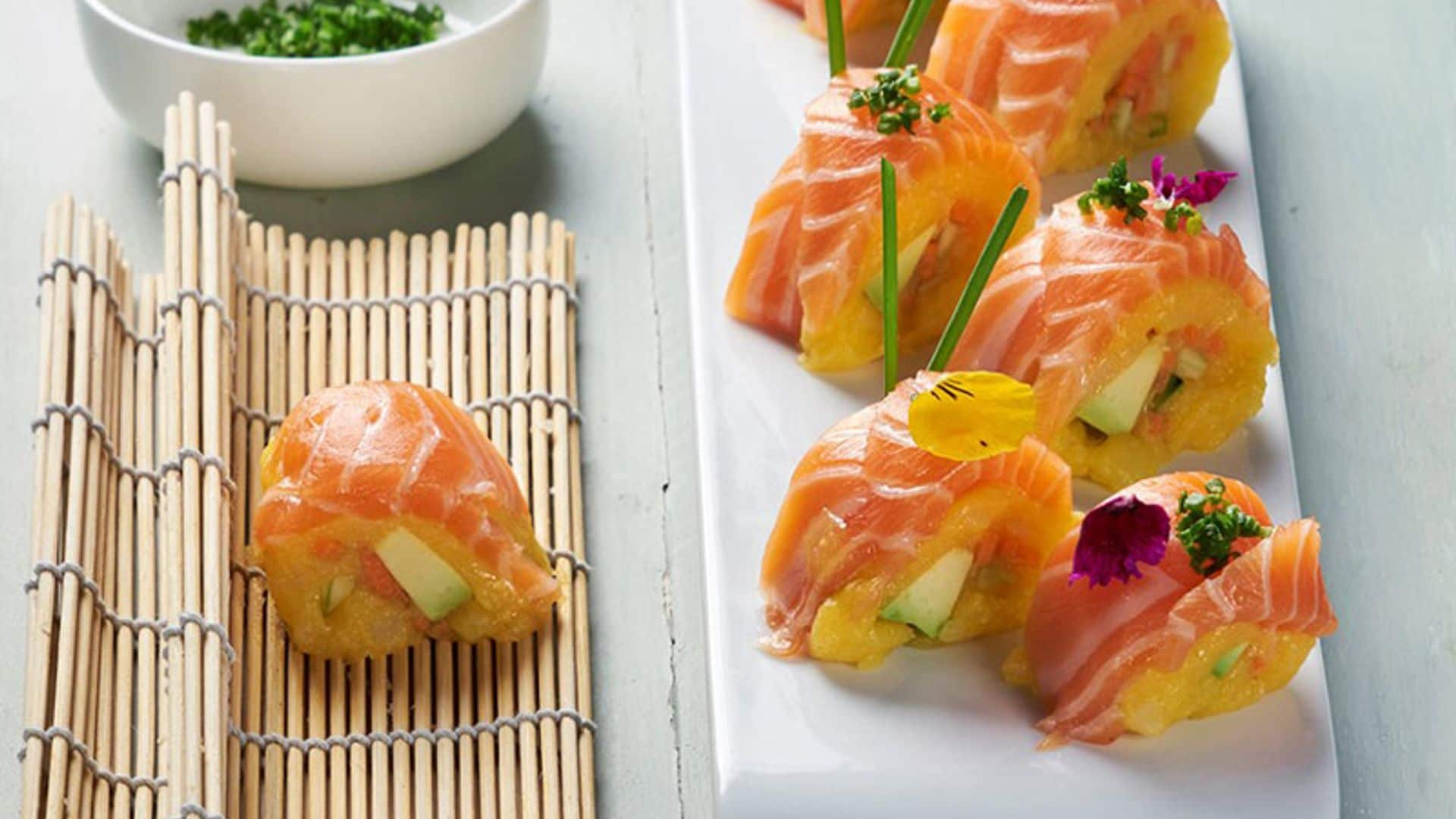 Maki-causa con con salmón fresco