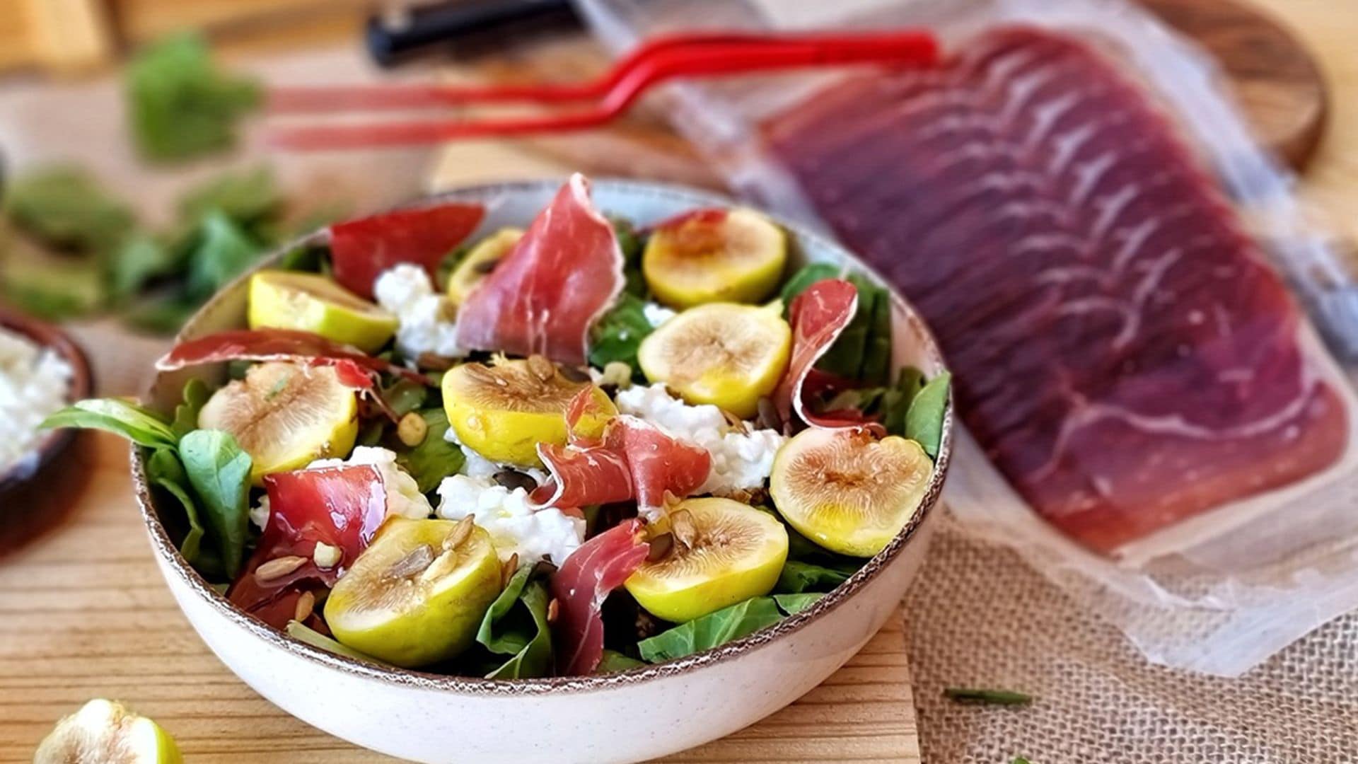 Ensalada de higos con jamón ibérico