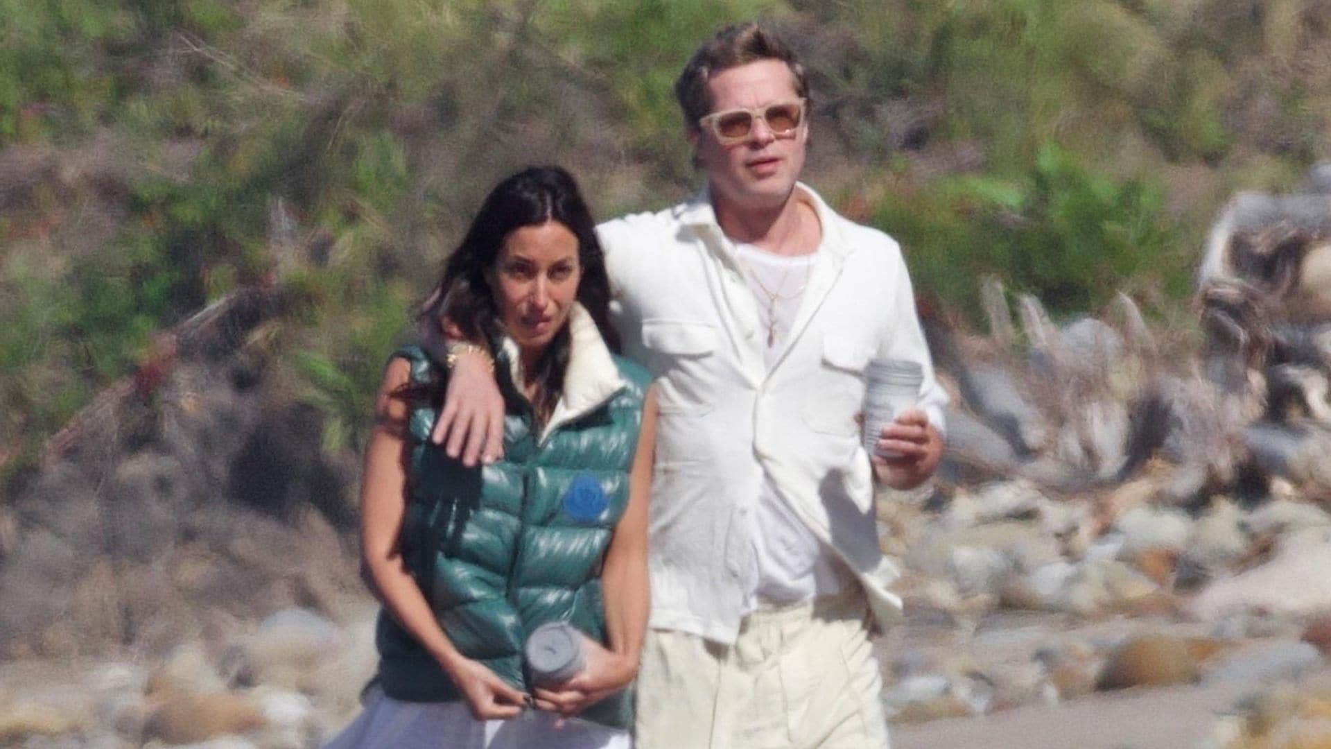 Brad Pitt e Inés de Ramón, las imágenes más esperadas después de 5 meses sin verlos juntos