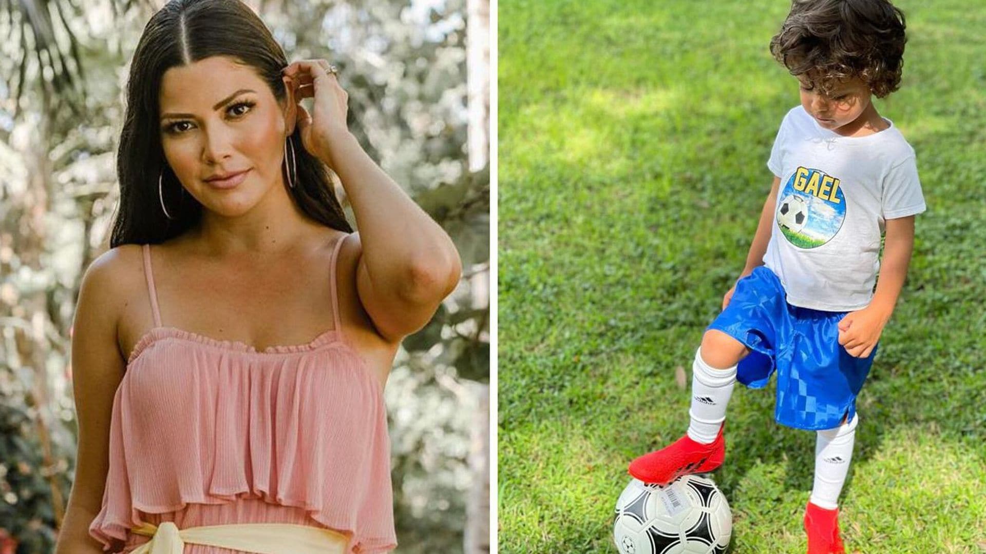 ¿Messi o Cristiano? Ana Patricia Gámez imagina a su hijo, Gael, como el próximo gran futbolista