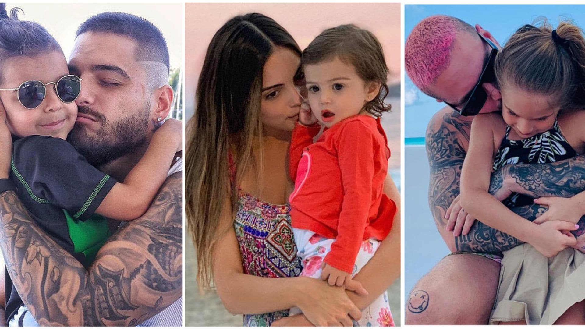 Maluma y otras celebs que han mostrado que serían unos excelentes papás