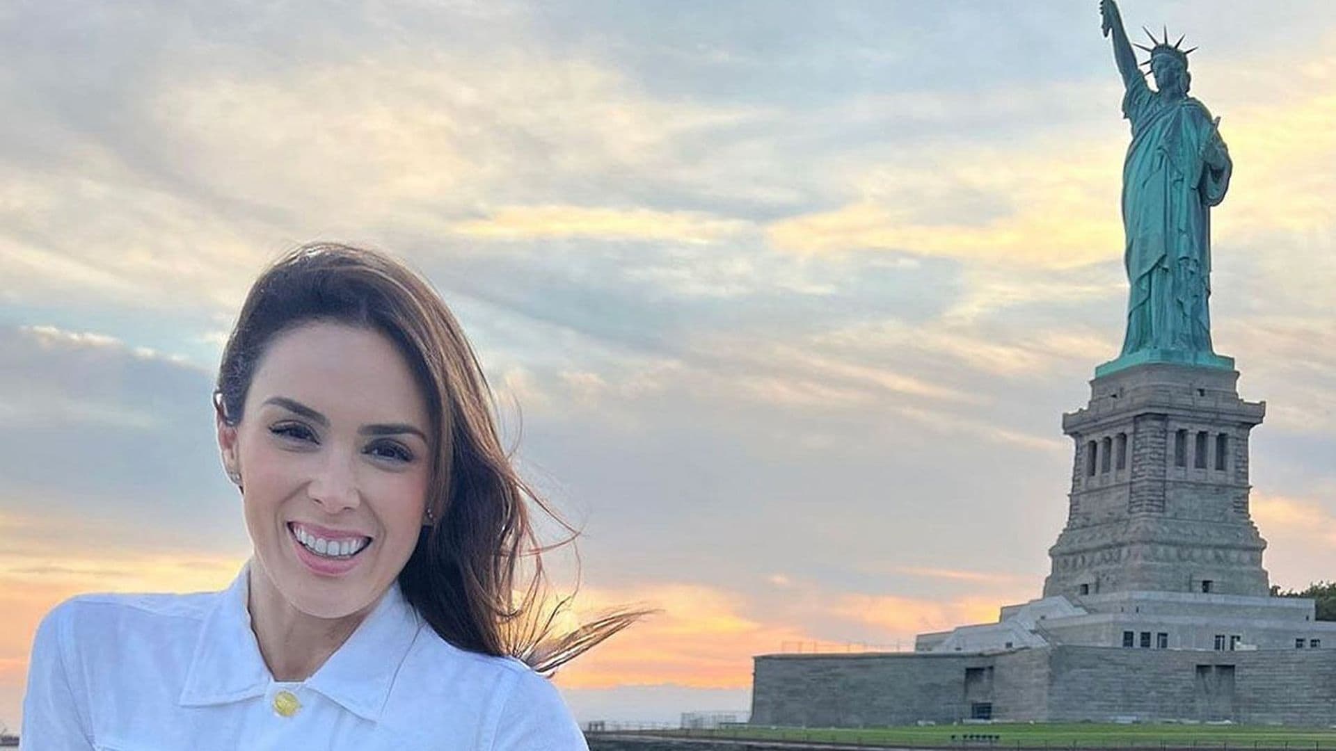 Jacky Bracamontes disfruta de unas inolvidables vacaciones familiares en Nueva York