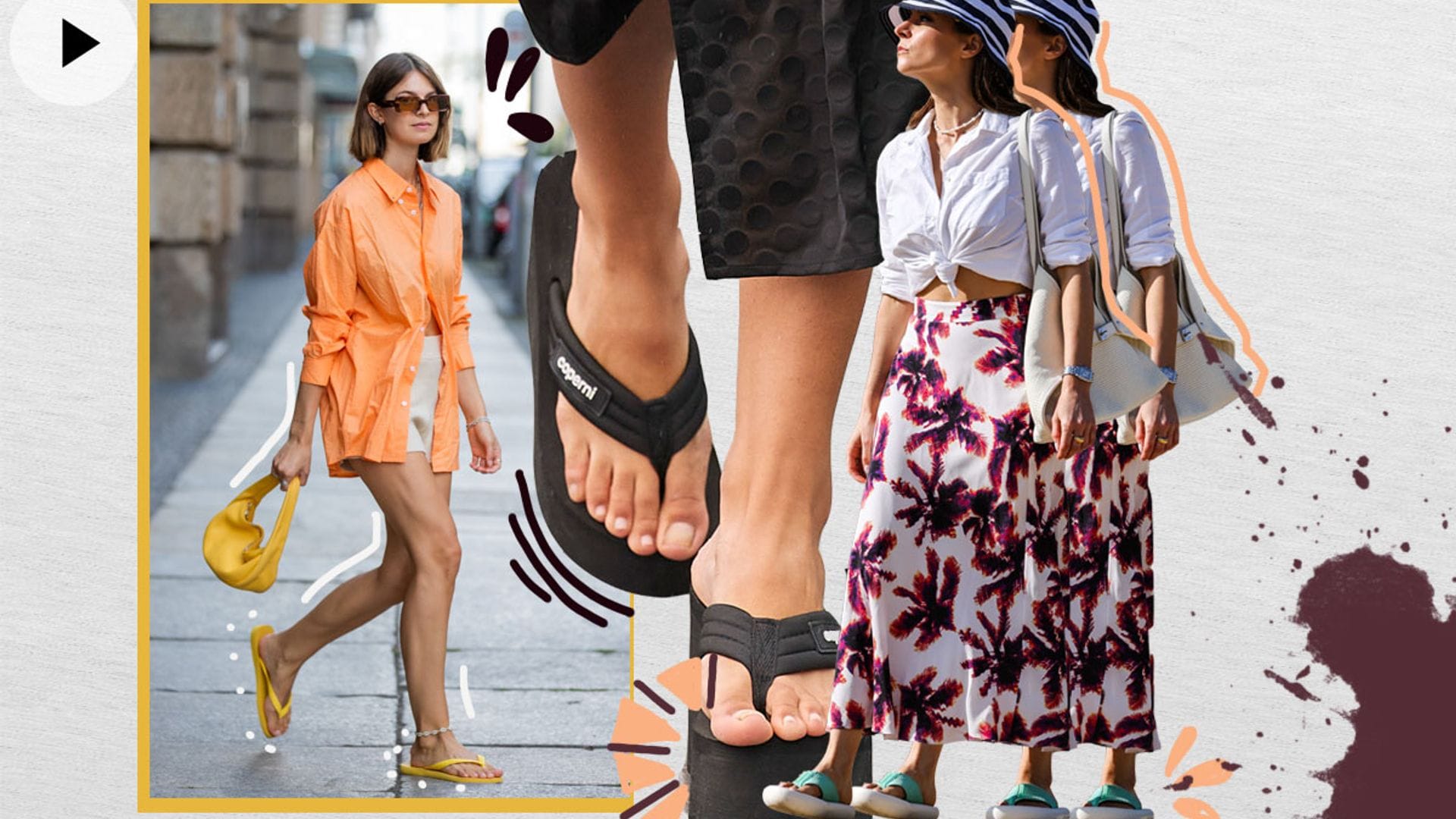 Las sandalias de dedo son mucho más que unas chanclas: 10 looks para llevarlas bien