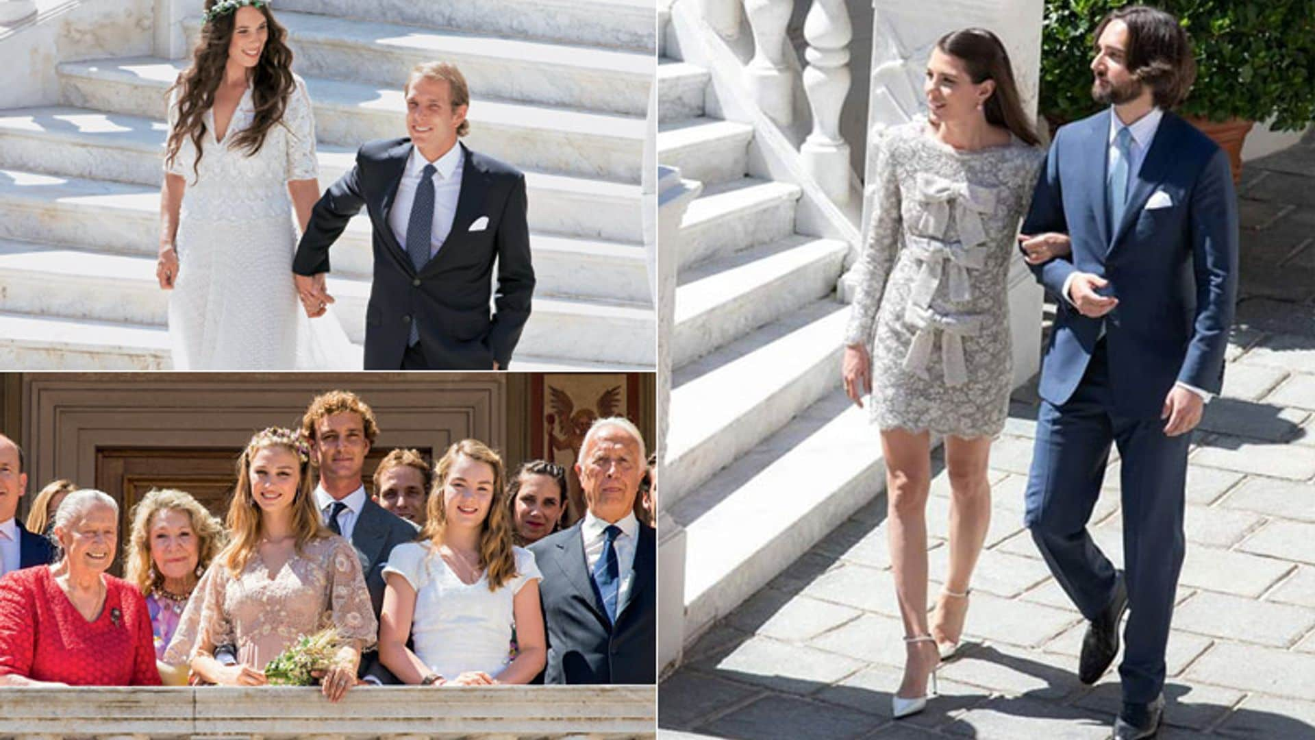 Carlota Casiraghi elige para la imagen oficial de su boda el mismo escenario que sus dos hermanos