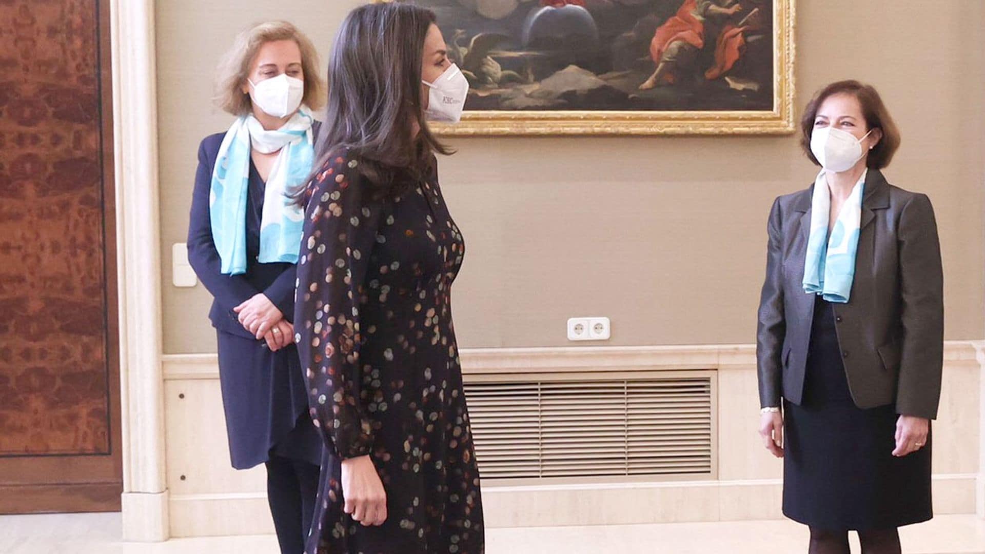 Doña Letizia recicla el vestido 'confeti'
