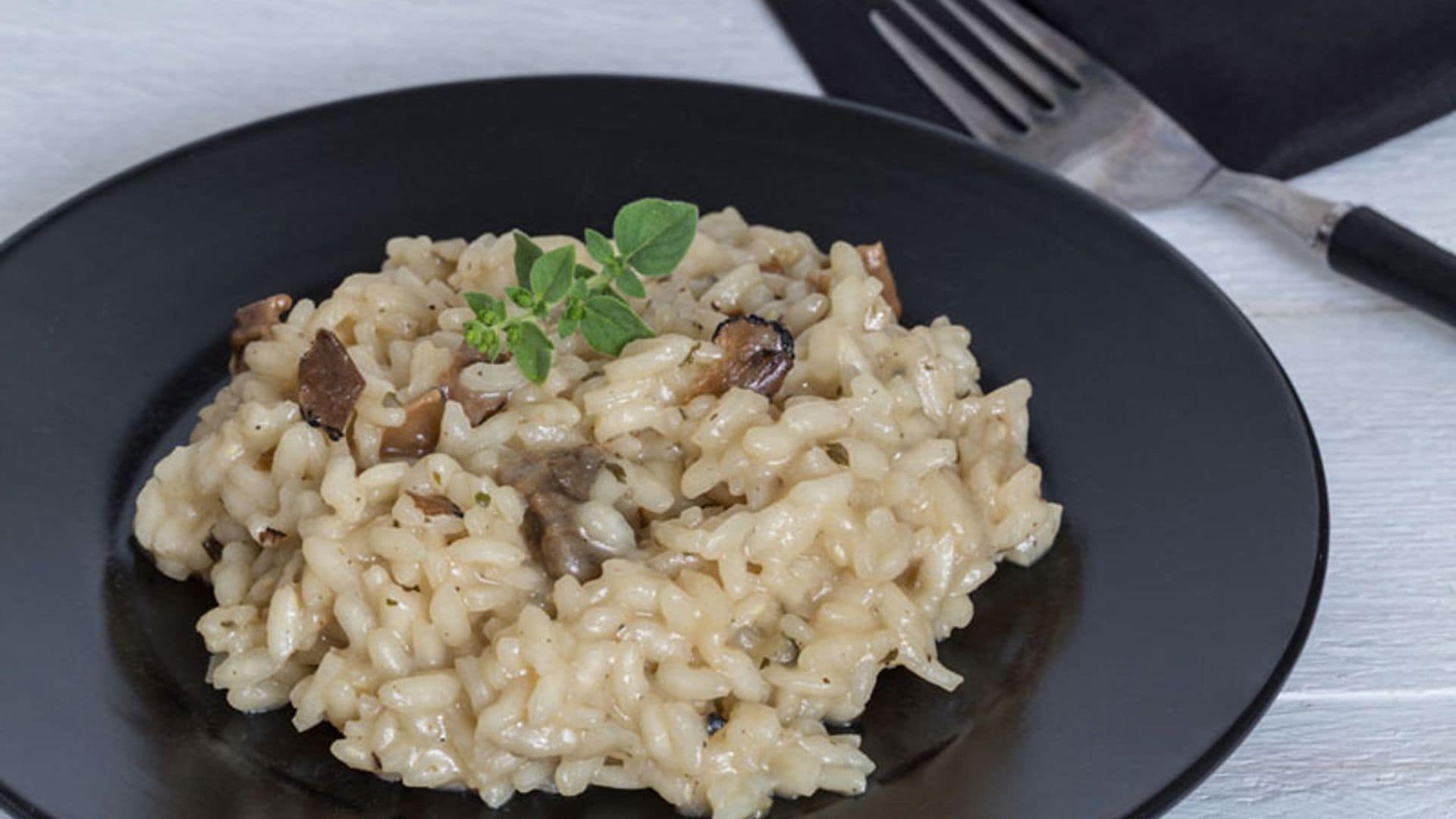 Risotto con boletus y trufa