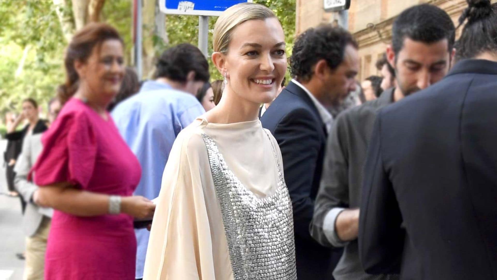 Marta Ortega fue la invitada más brillante en Sevilla con este vestido de la nueva línea de Zara