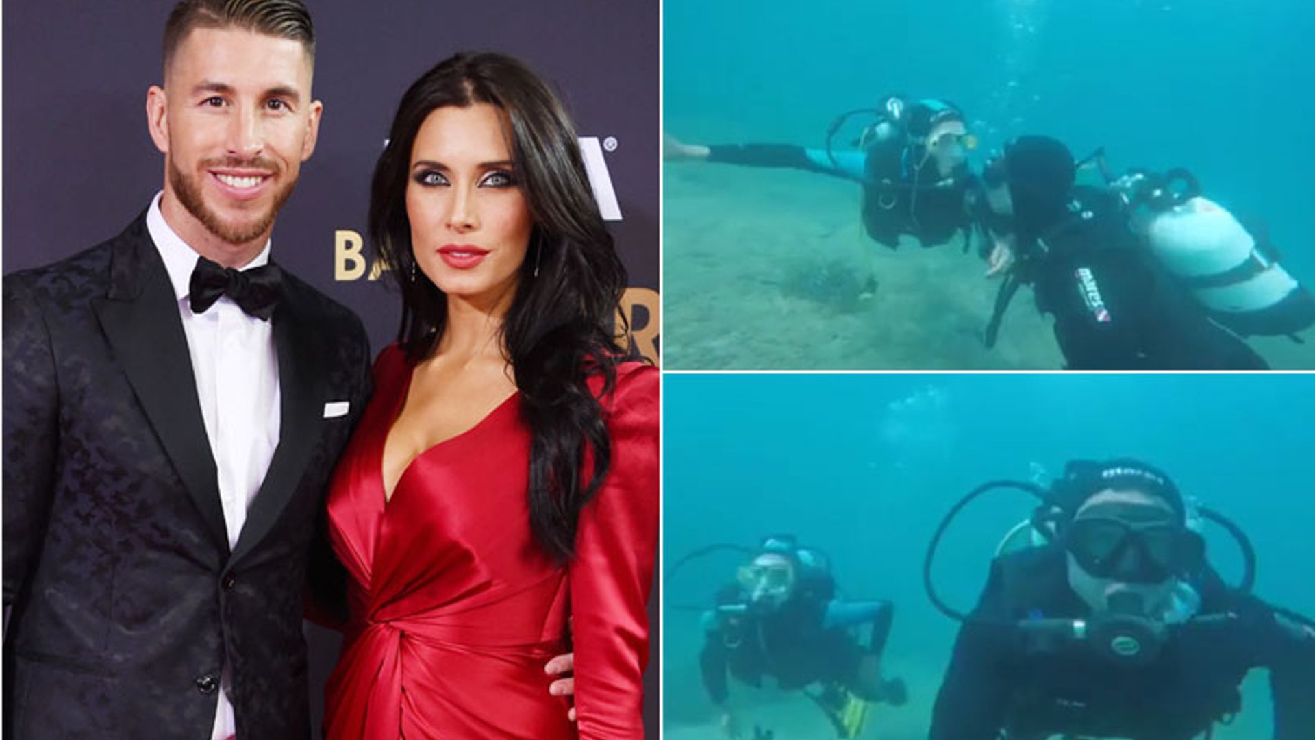 La divertida aventura bajo el mar de Pilar Rubio y Sergio Ramos