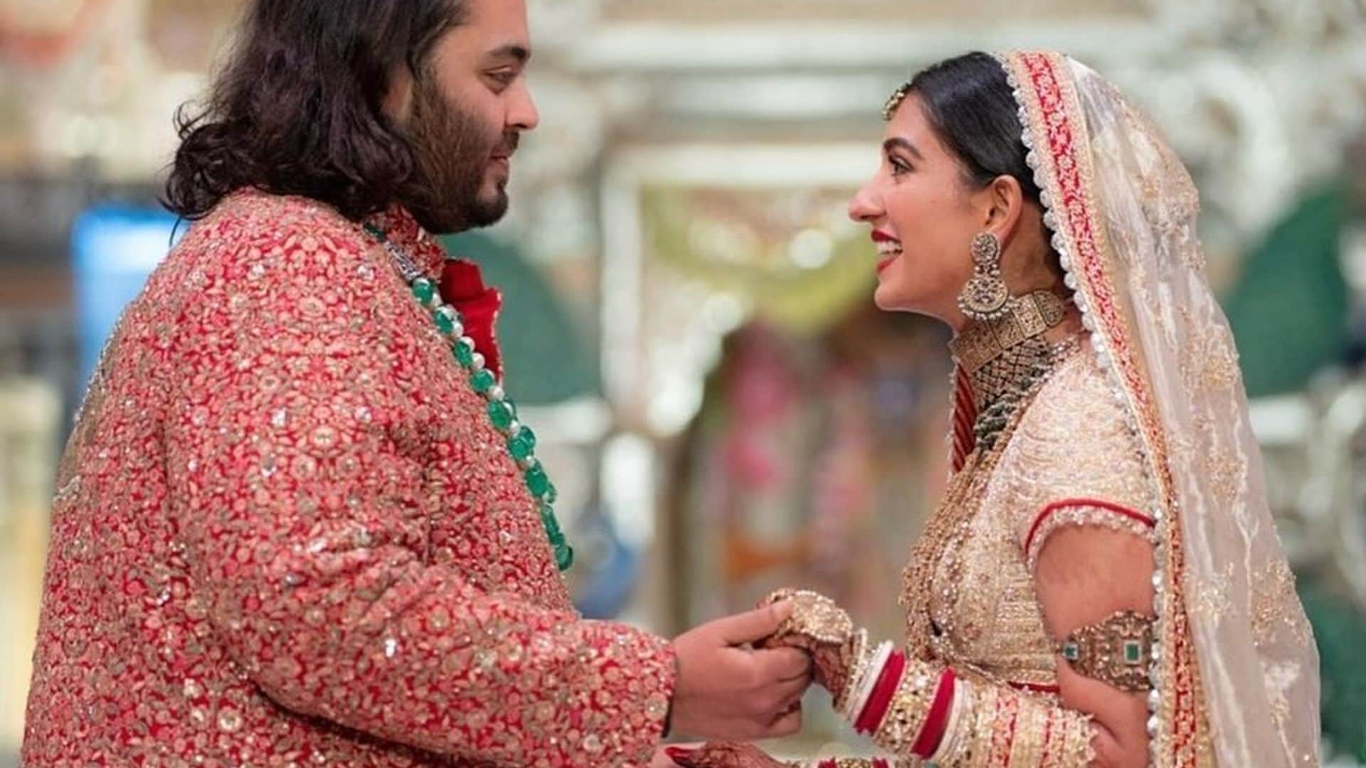 Tradición, lujo y numerosas 'celebrities' en la espectacular boda de Anant Ambani y Radhika Merchant en la India