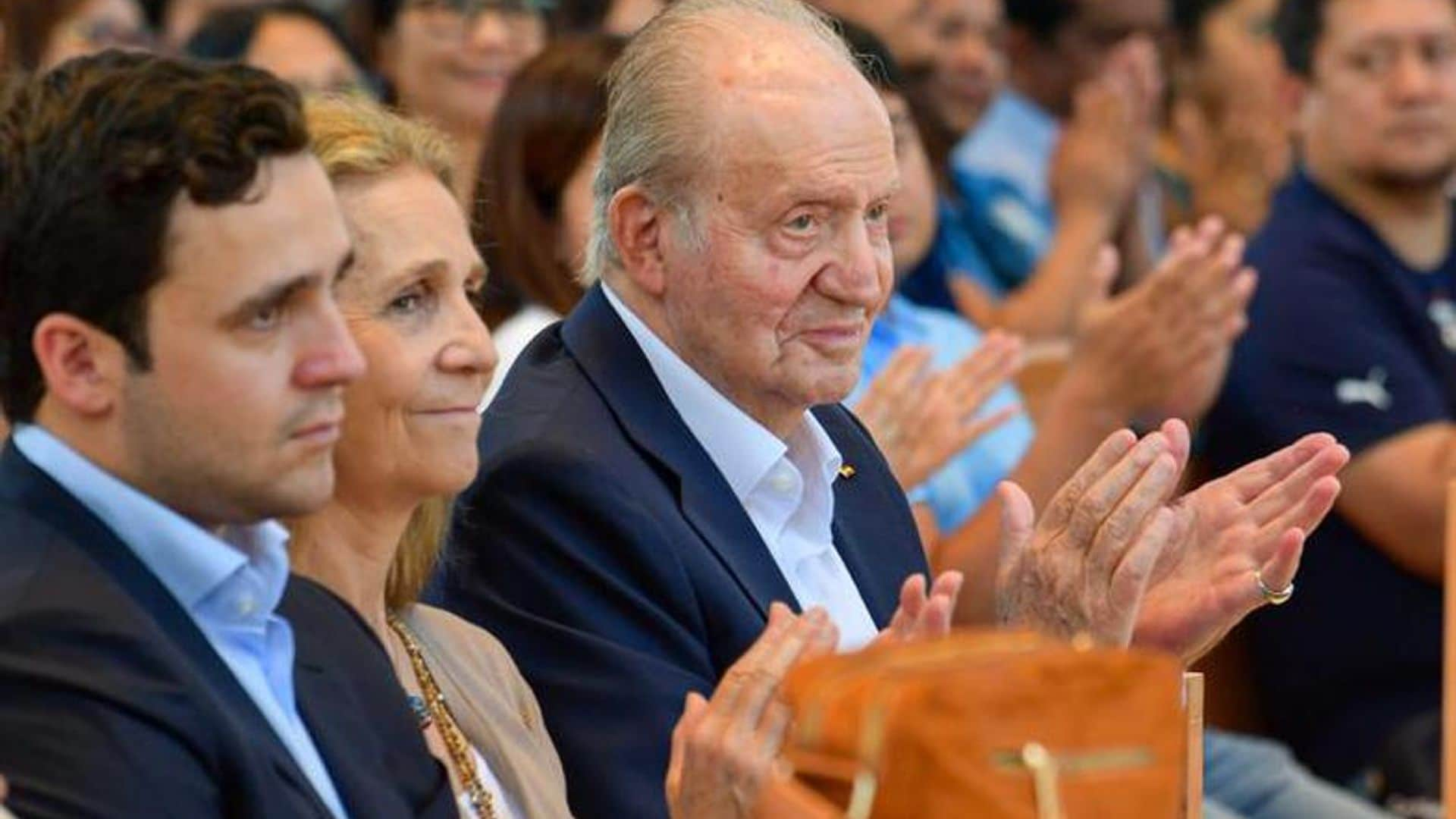 Las imágenes no vistas del Rey Juan Carlos en Abu Dabi