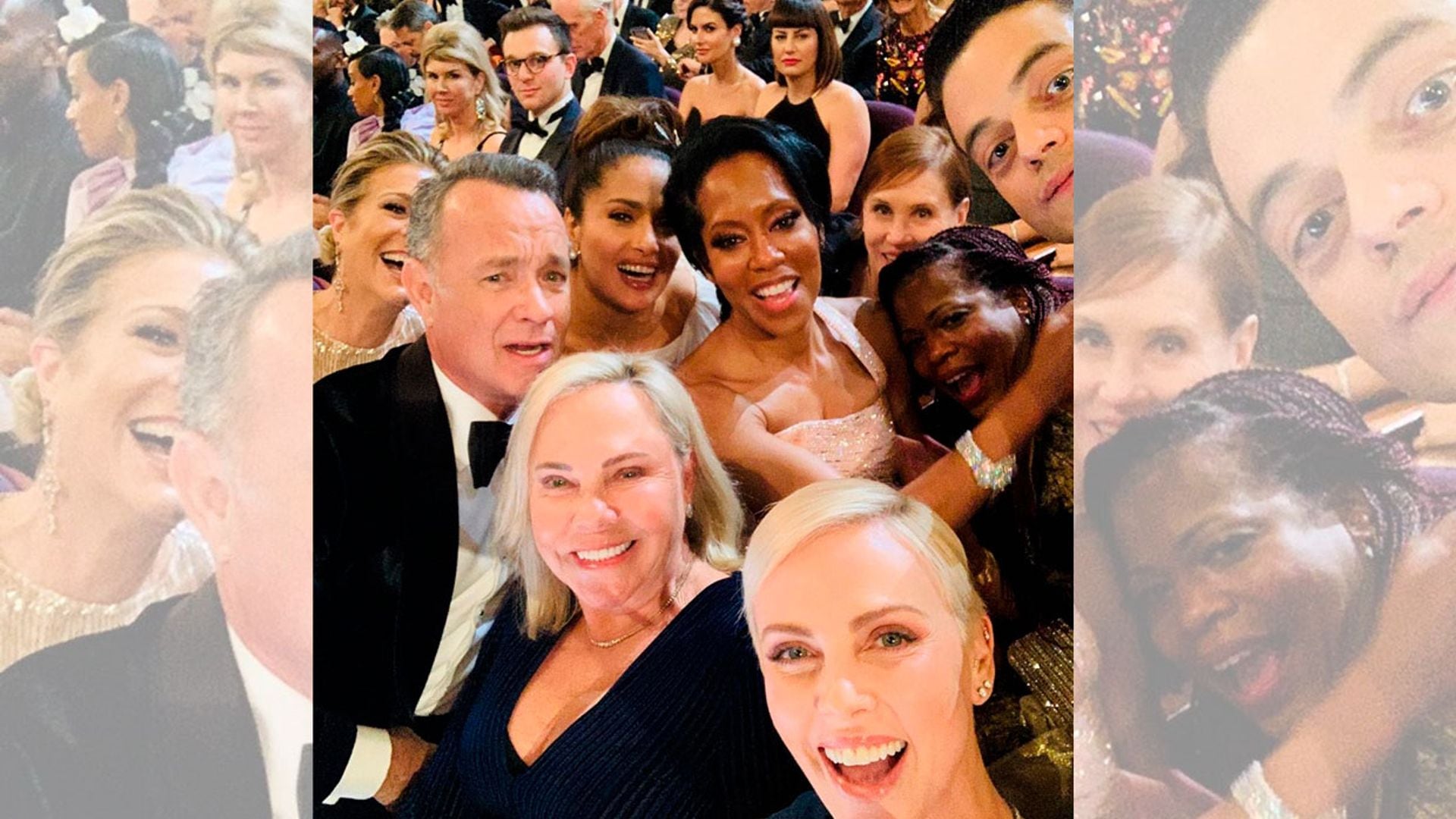 ¡Rápido, sonreíd! El otro selfie de los Oscar