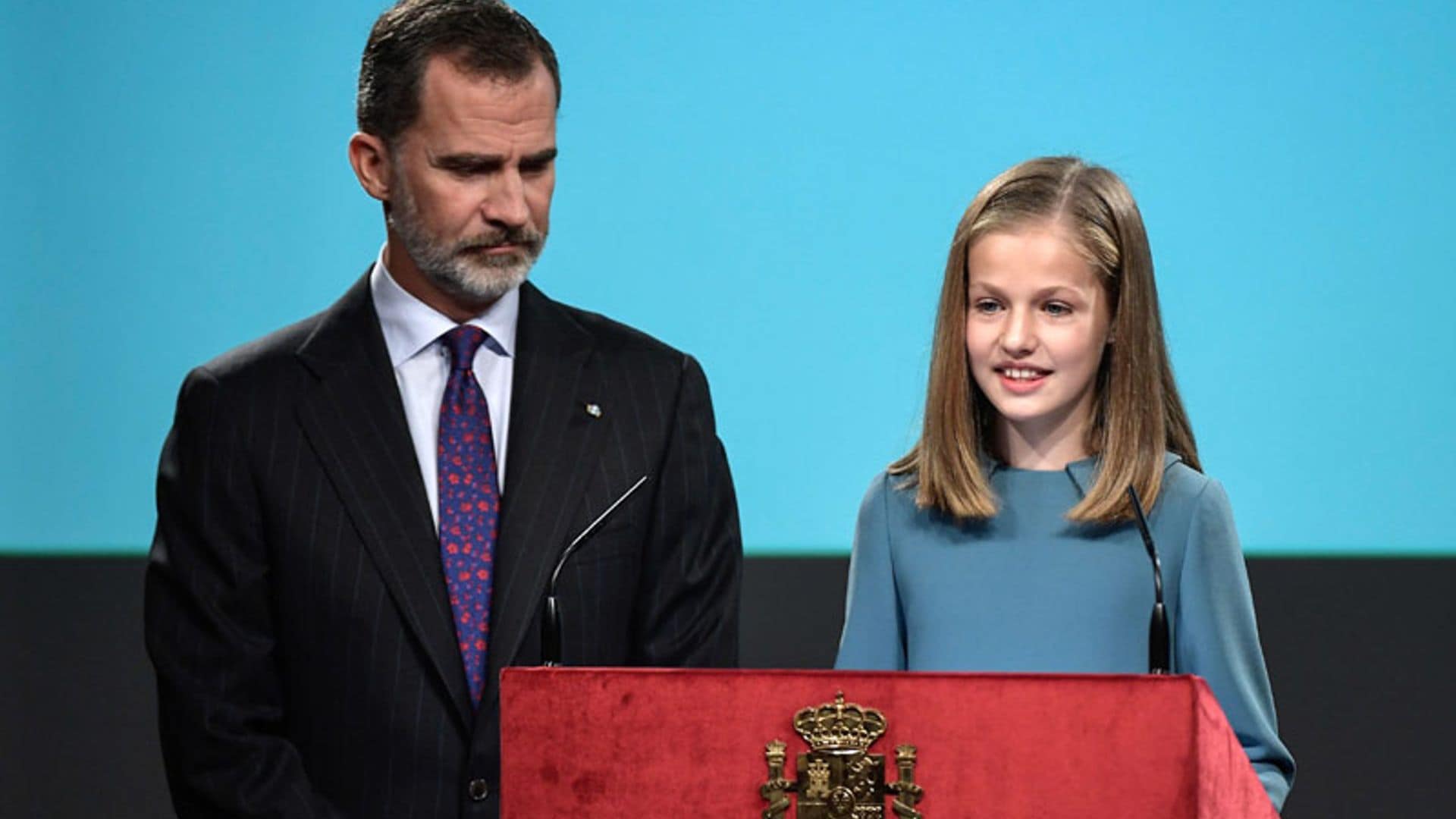 El aplomo de la princesa Leonor al pronunciar sus primeras palabras en público