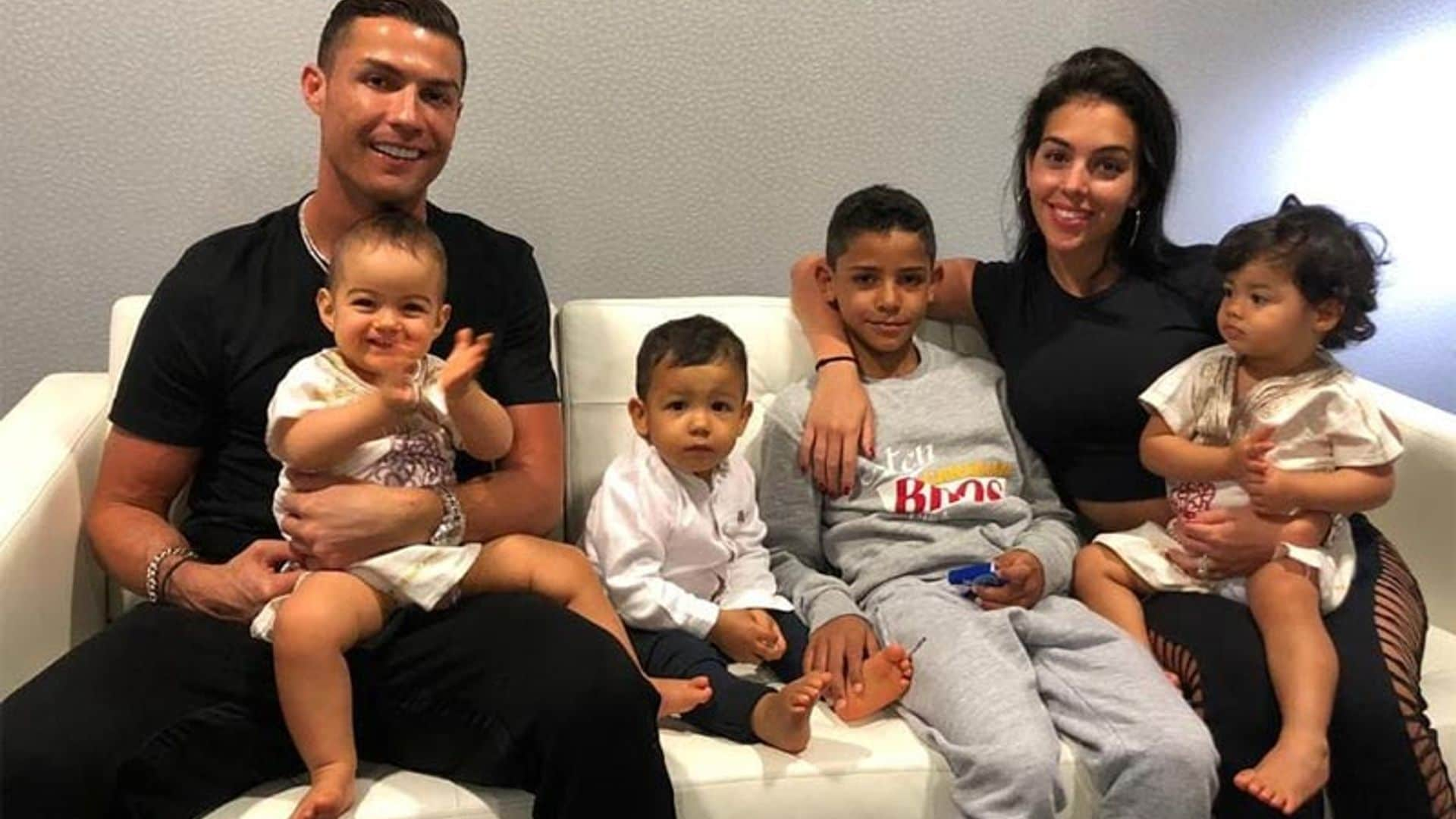 ¡Cómo han crecido! La divertida foto de familia de Cristiano Ronaldo y Georgina Rodríguez