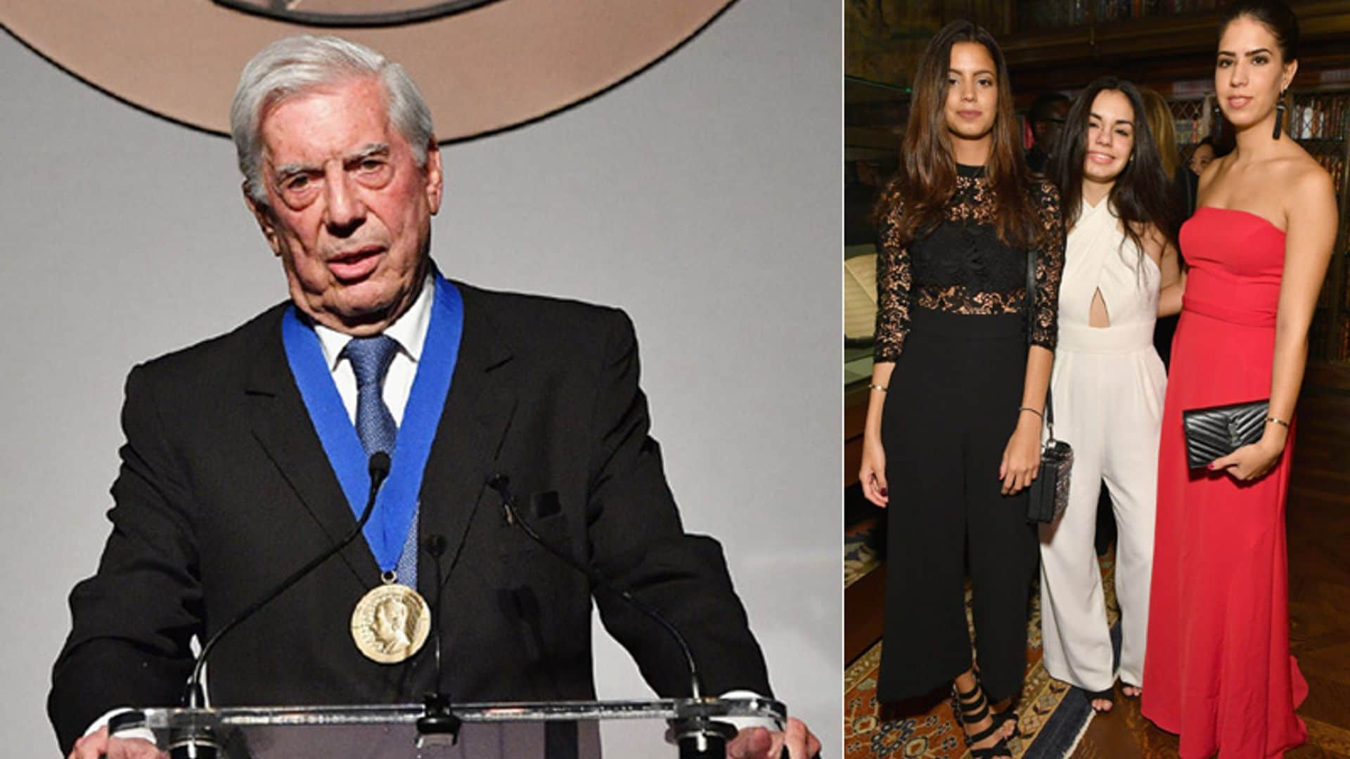 Mario Vargas Llosa reúne en Nueva York a sus nietas con Isabel Preysler y Tamara Falcó