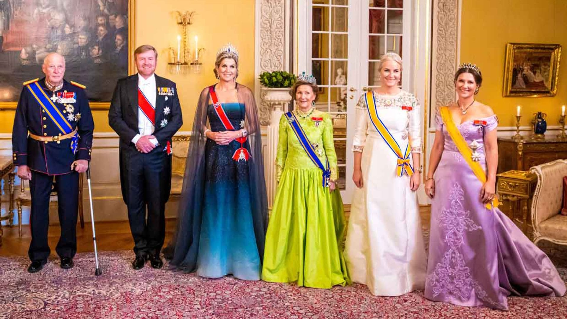 La ausencia de Haakon de Noruega marca la cena de gala en honor a los Reyes de Países Bajos