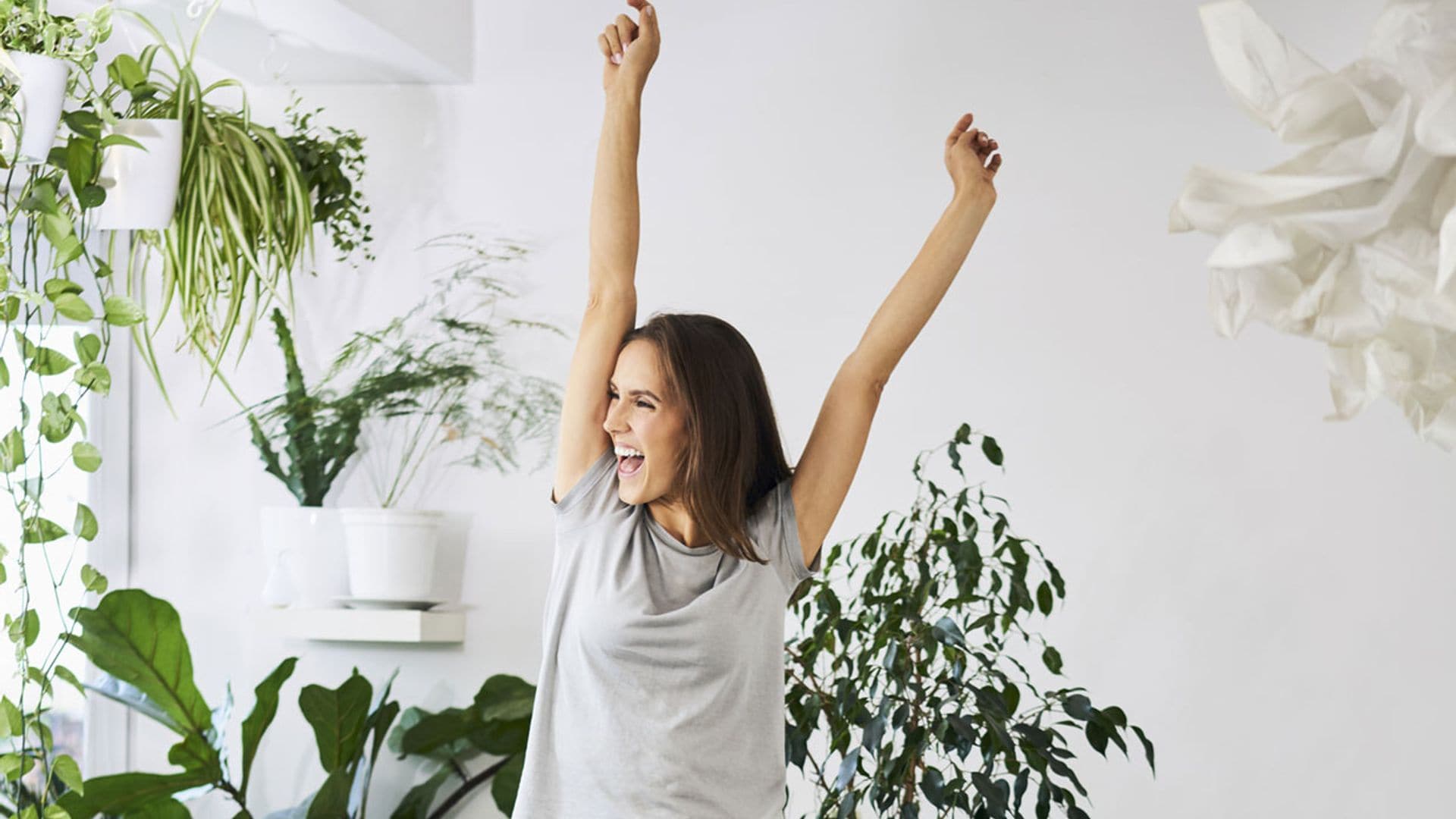 mujer feliz