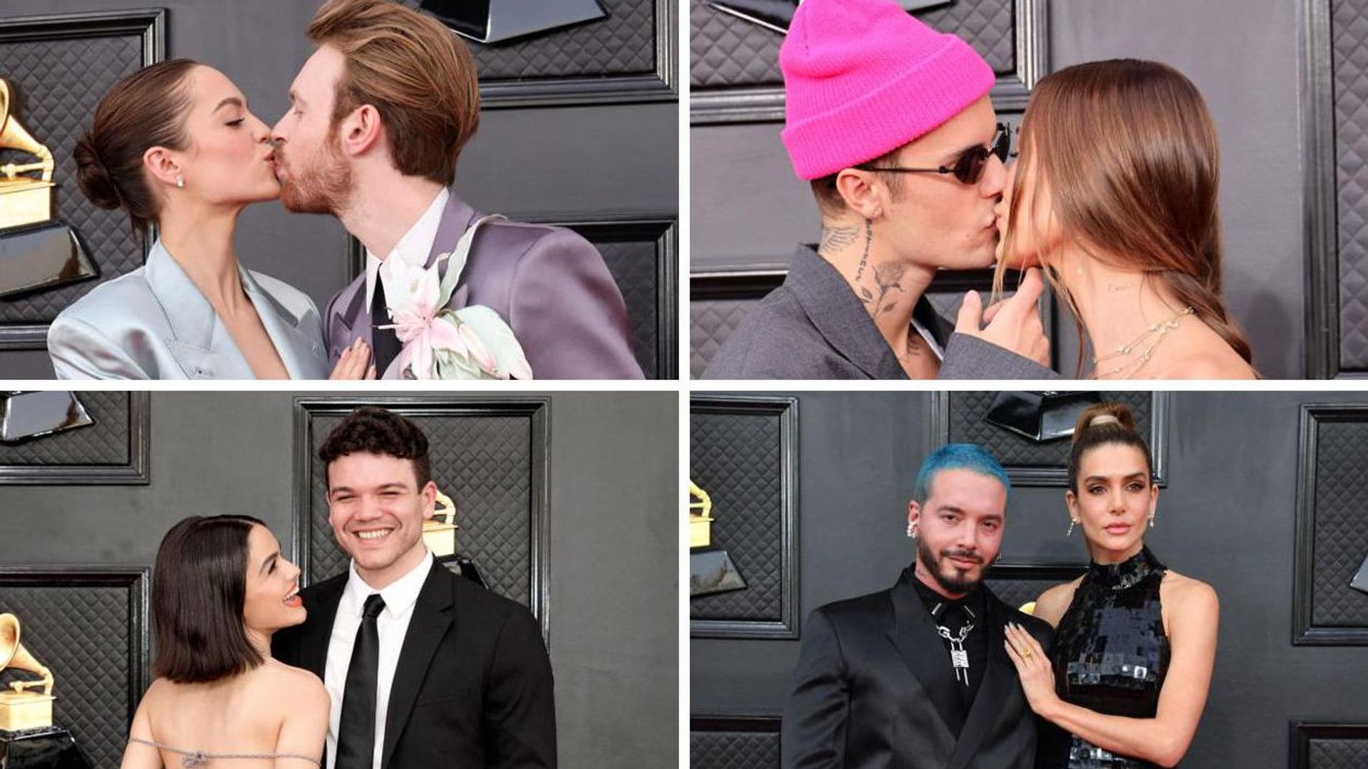 ¡Besos, amor y glamour! Las parejas que nos enamoran en los Grammy 2022