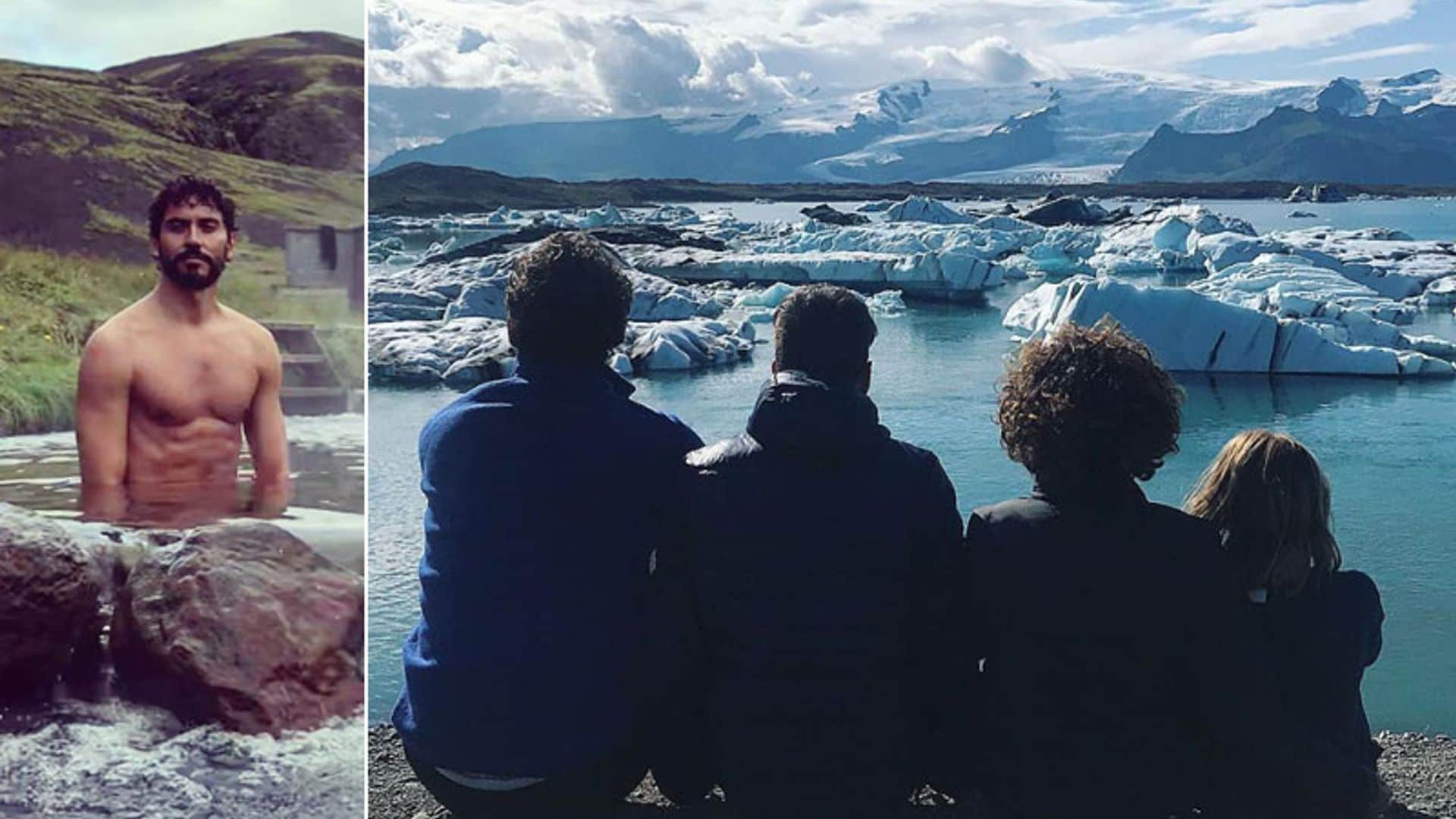 El espectacular viaje de Paco León con su familia a Islandia