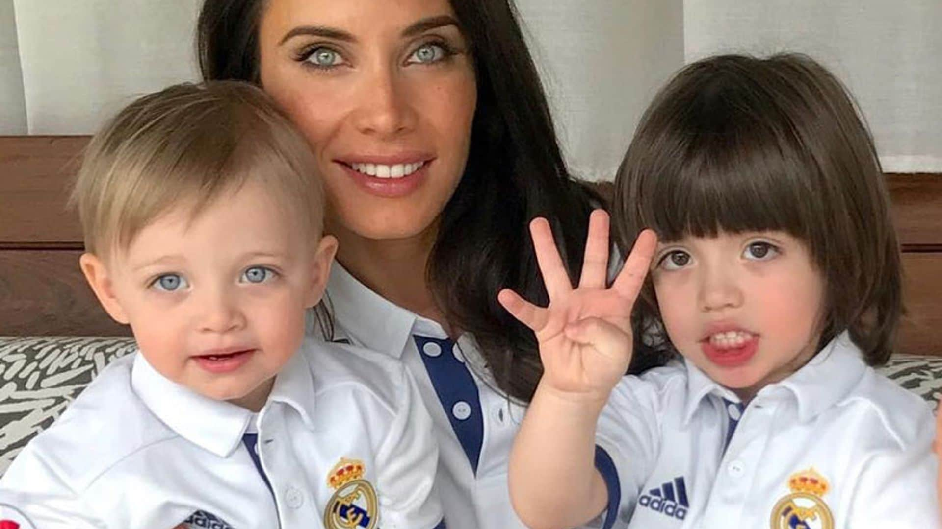 Así animan los hijos de Pilar Rubio y Sergio Ramos a su padre