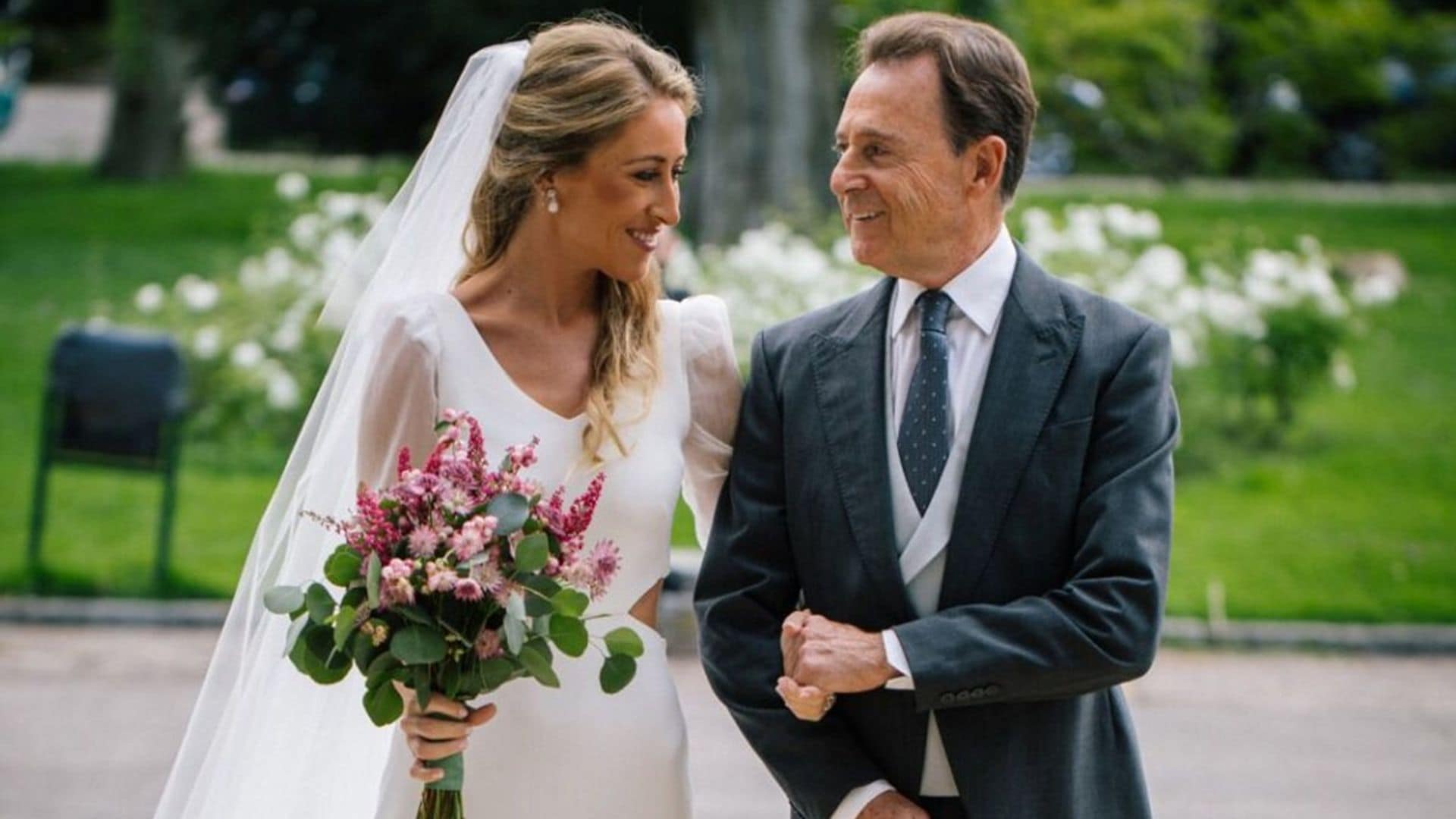 Matías Prats, orgulloso padrino en la boda de su hija, Marta