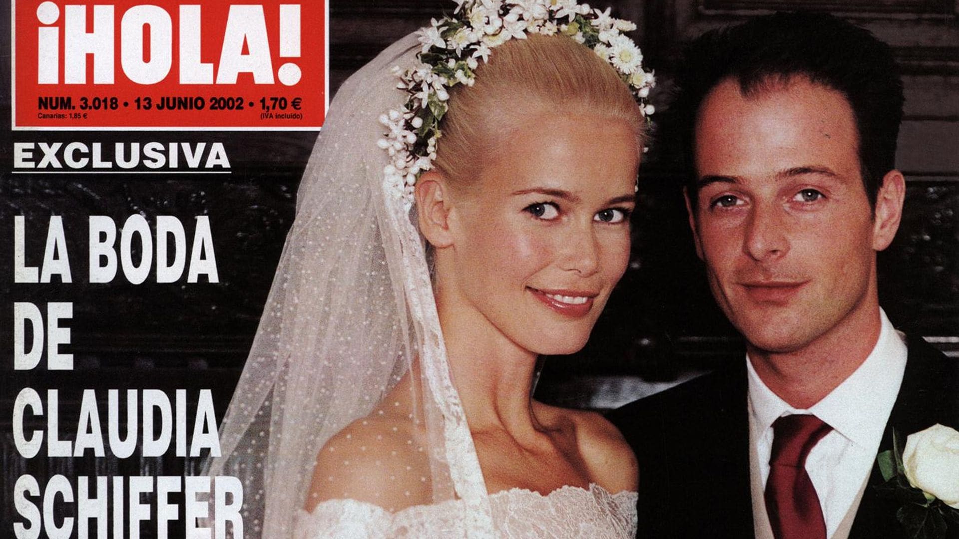 Claudia Schiffer y Matthew Vaughn cumplen 20 años de casados: así contó ¡HOLA! su boda