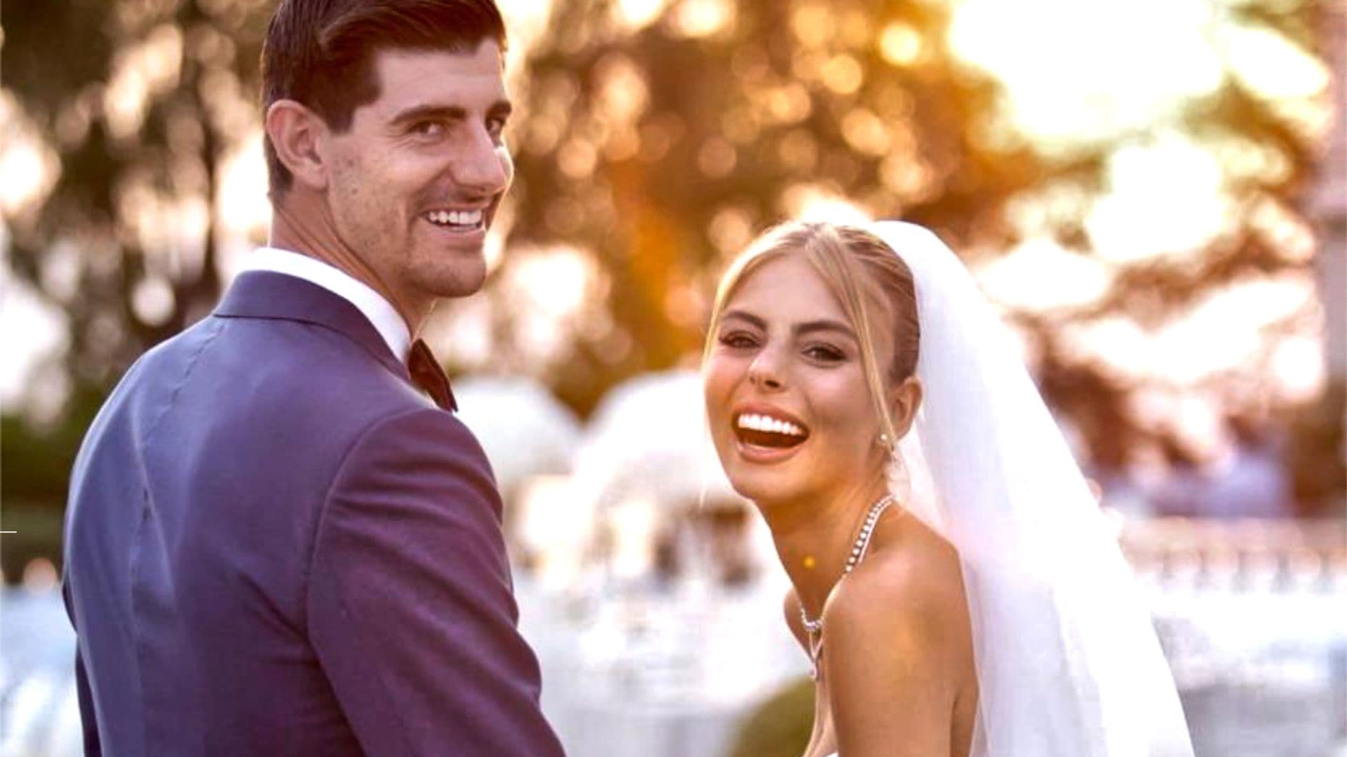 Thibaut Courtois y Mishel Gerzig se dan el 'sí, quiero' en una encantadora boda en Cannes