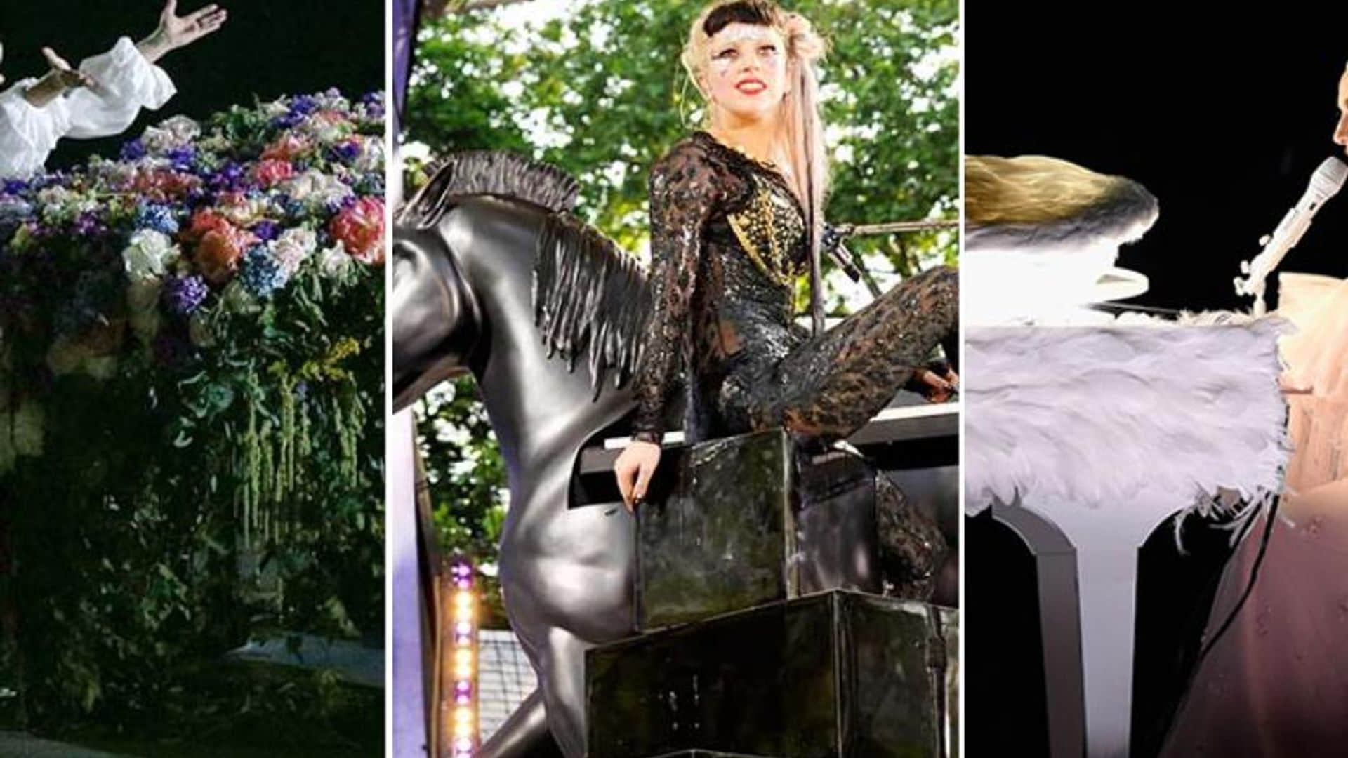 Lady Gaga: los estrafalarios y alocados pianos de sus shows