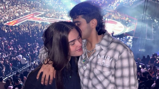 Emily Álvarez, hija de Saúl Canelo Álvarez, con su novio Jaziel Avilez