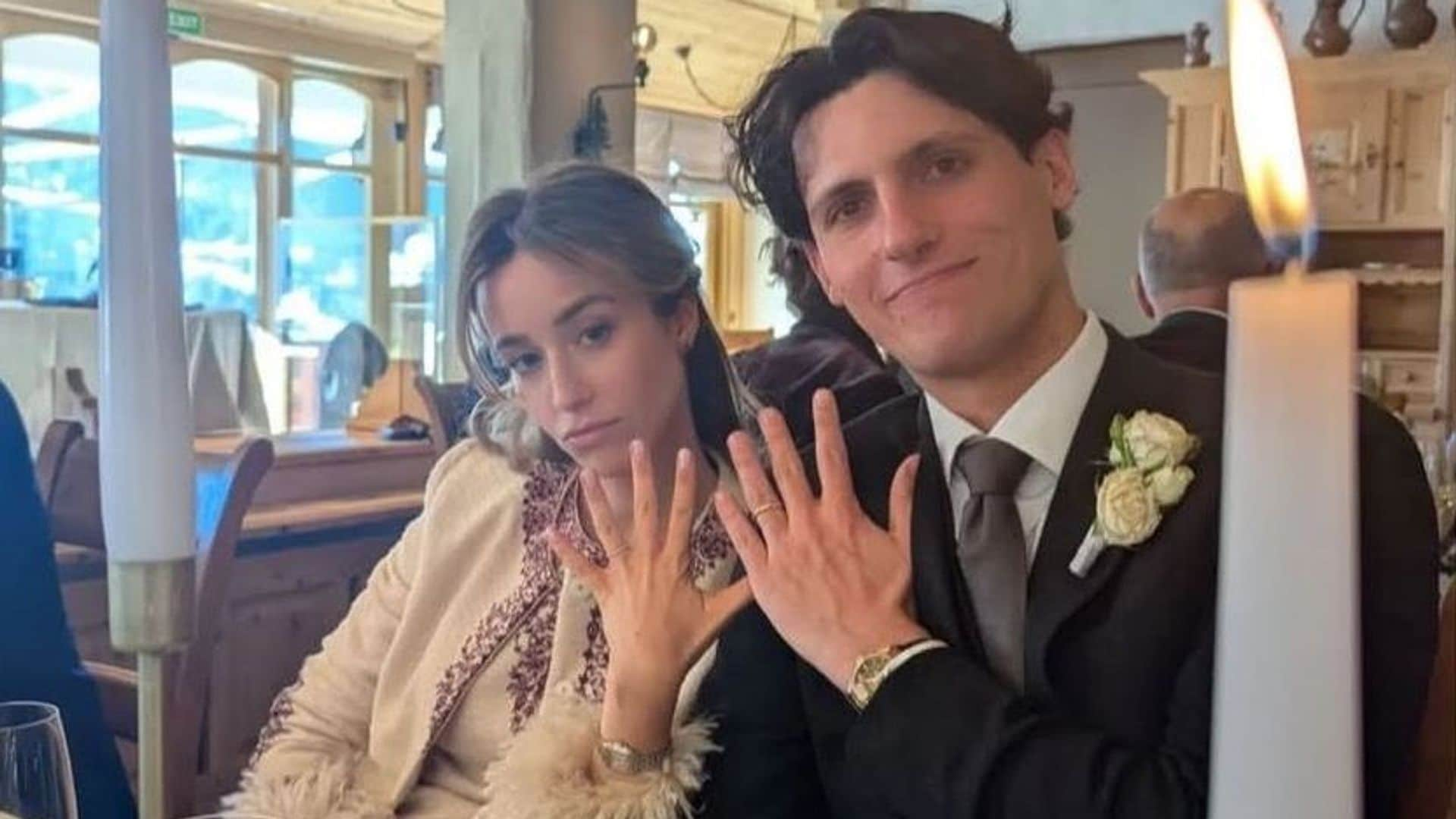 La romántica boda de Carlota de Nassau, una princesa en la nieve de Gstaad