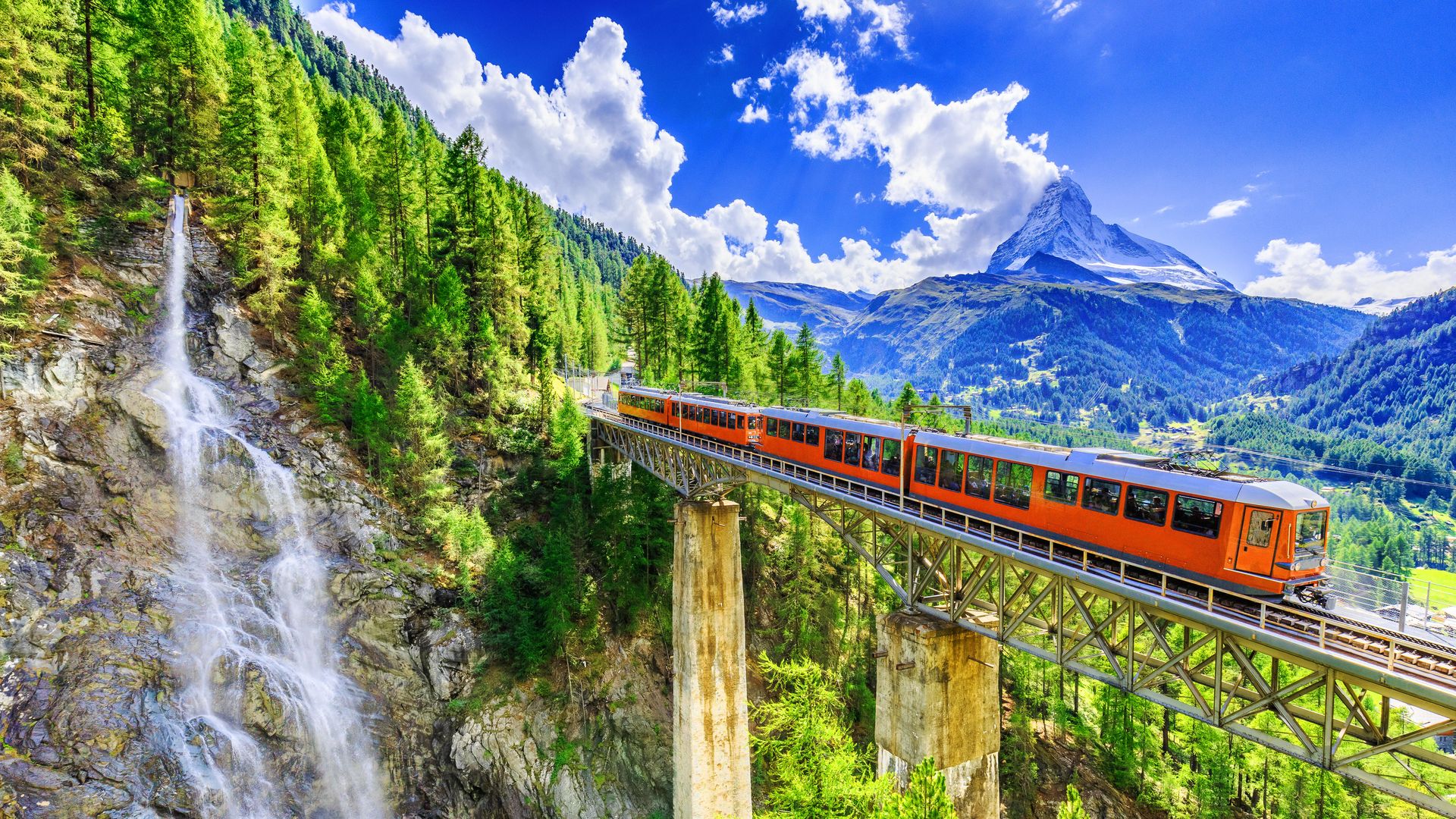 Recorrido en tren en Suiza