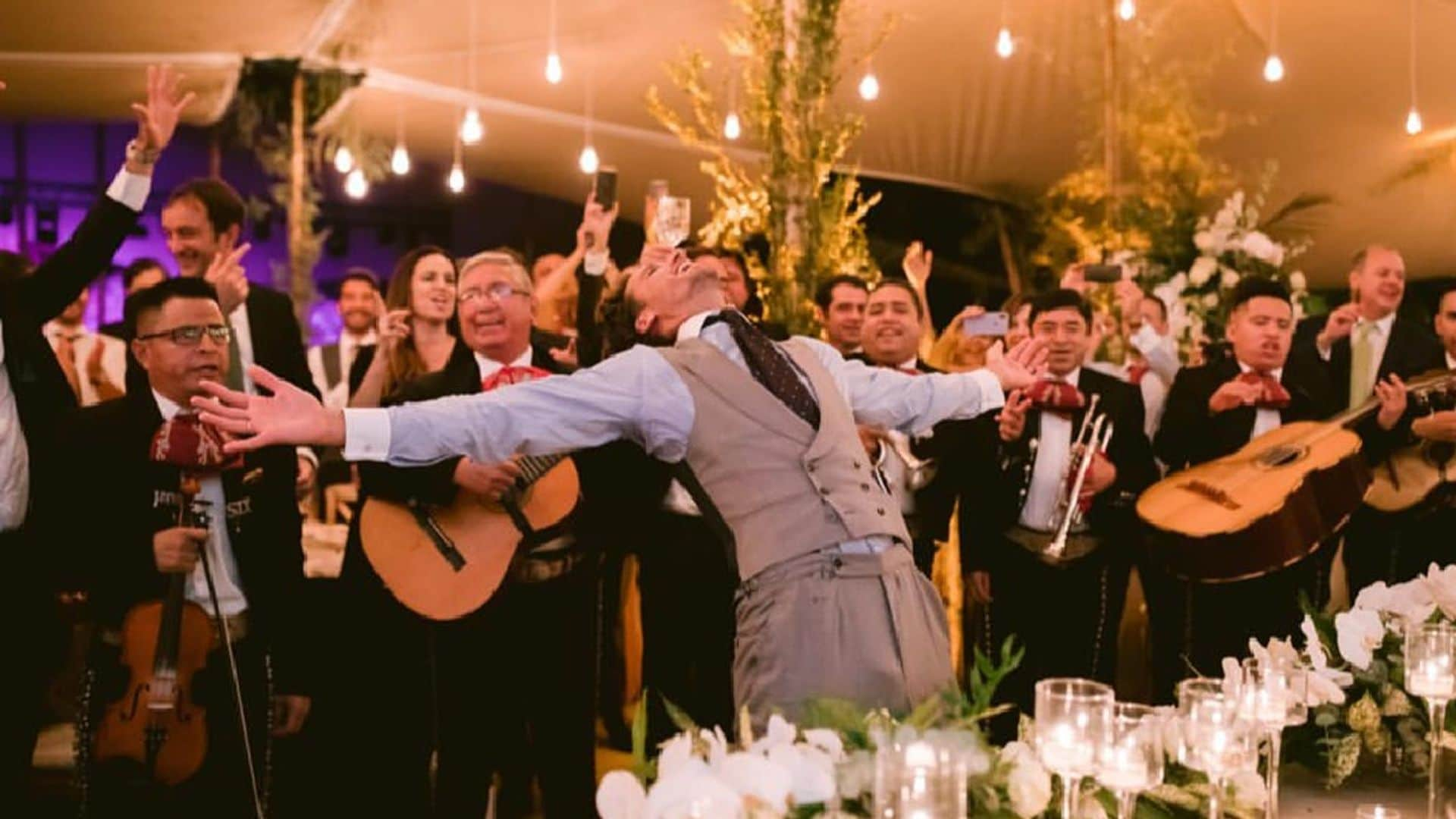 Feliciano López y el momento 'tocando el cielo' en su boda con Sandra Gago