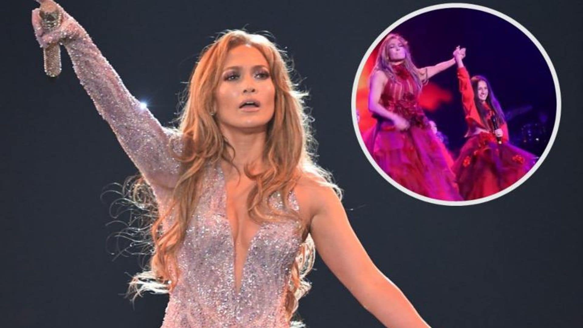 Jennifer Lopez cae rendida ante el talento de su hija Emme, en el debut de su gira 'Its My Party'