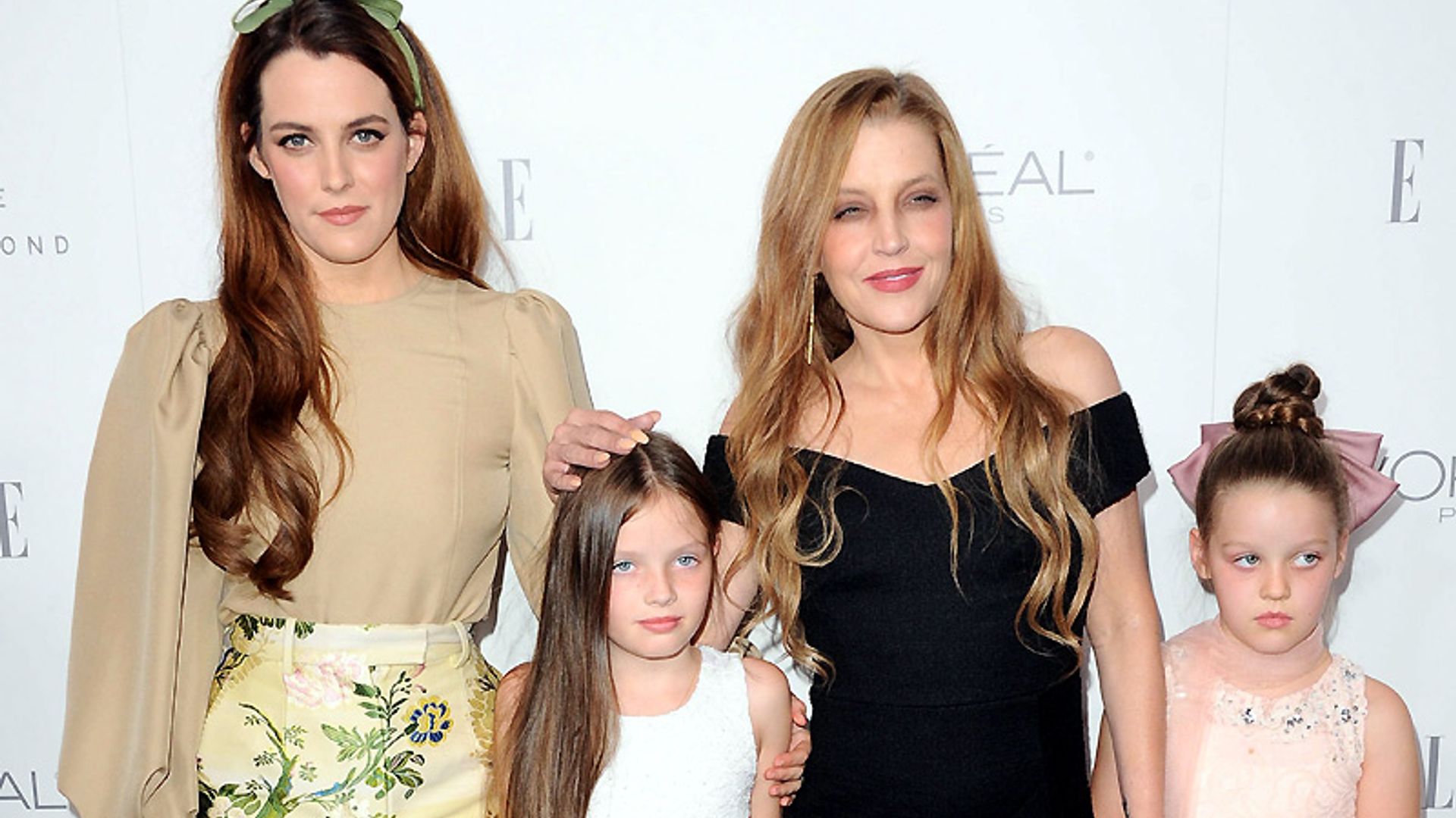 Lisa Marie Presley y sus hijas, como (cuatro) gotas de agua