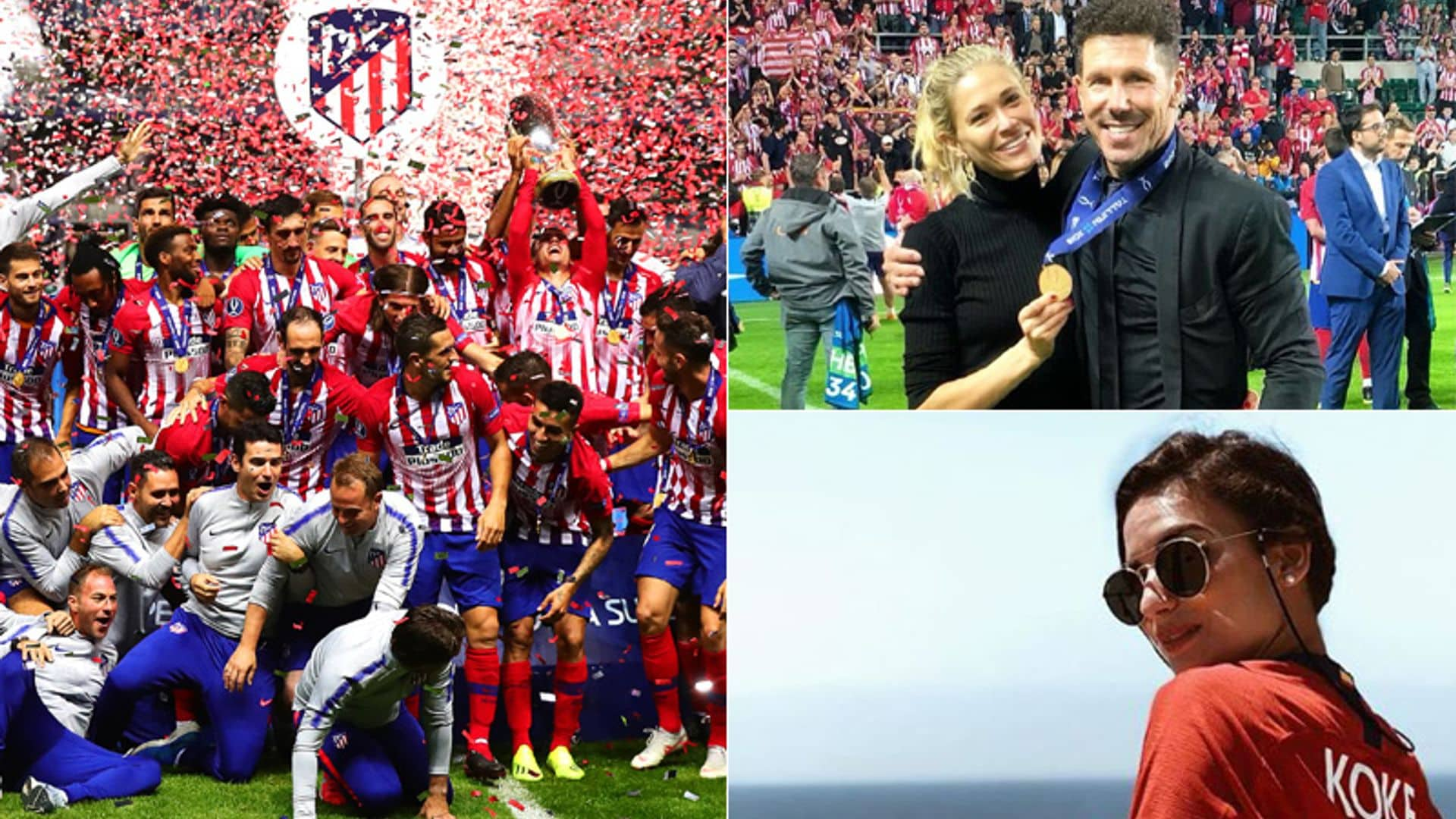 A pie de campo o a miles de kilómetros... todas las WAG´s del Atleti celebran la Supercopa