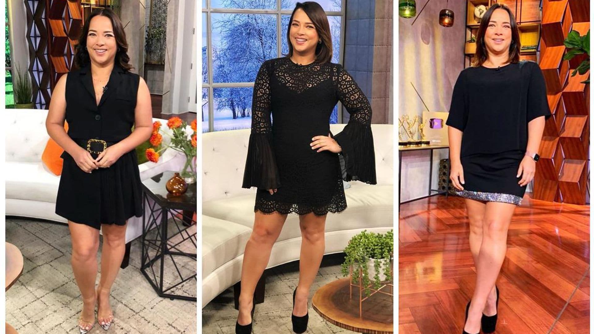 Los espectaculares looks en negro con los que Adamari López ha estilizado su figura