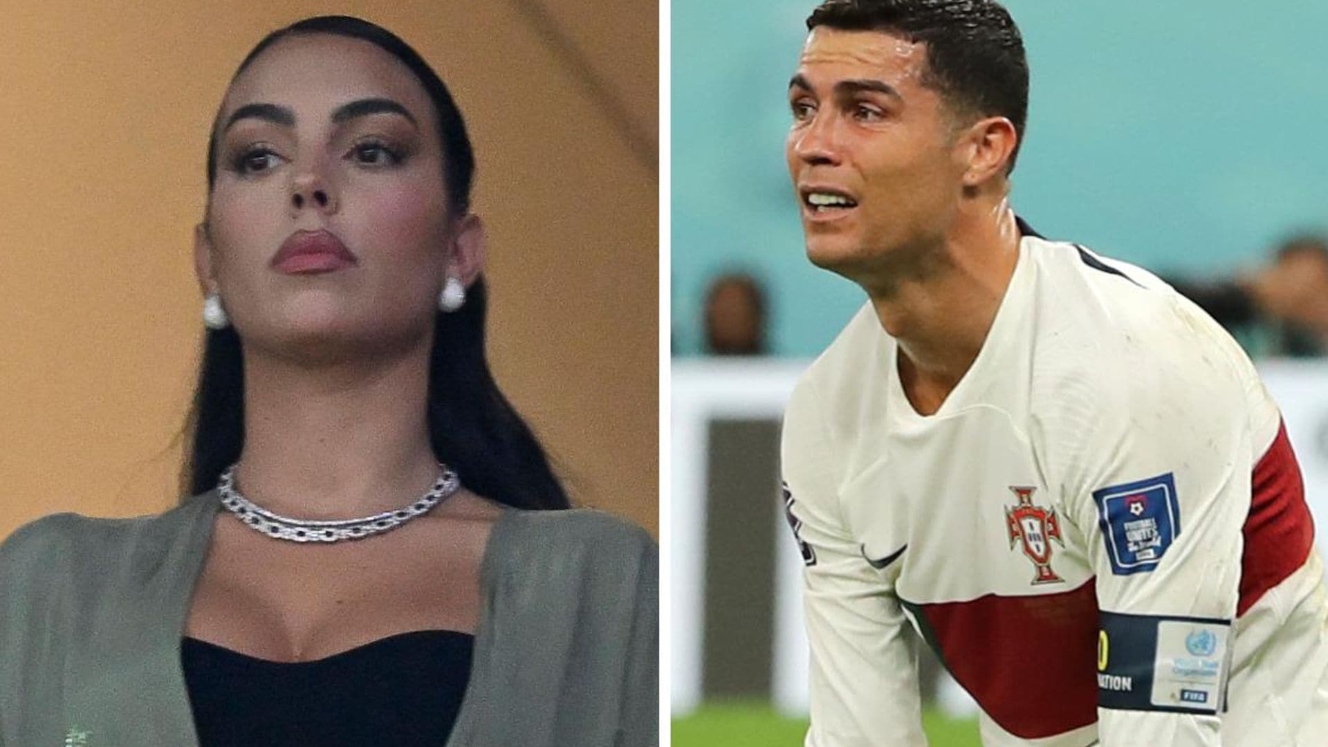 El fuerte enojo de Georgina Rodríguez y el llanto de CR7 tras eliminación de Portugal