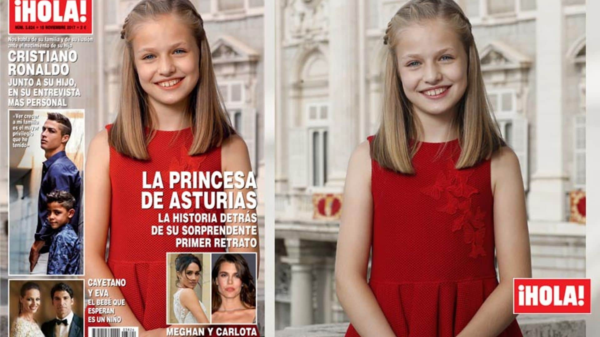 En ¡HOLA!, la Princesa de Asturias, la historia detrás de su sorprendente primer retrato