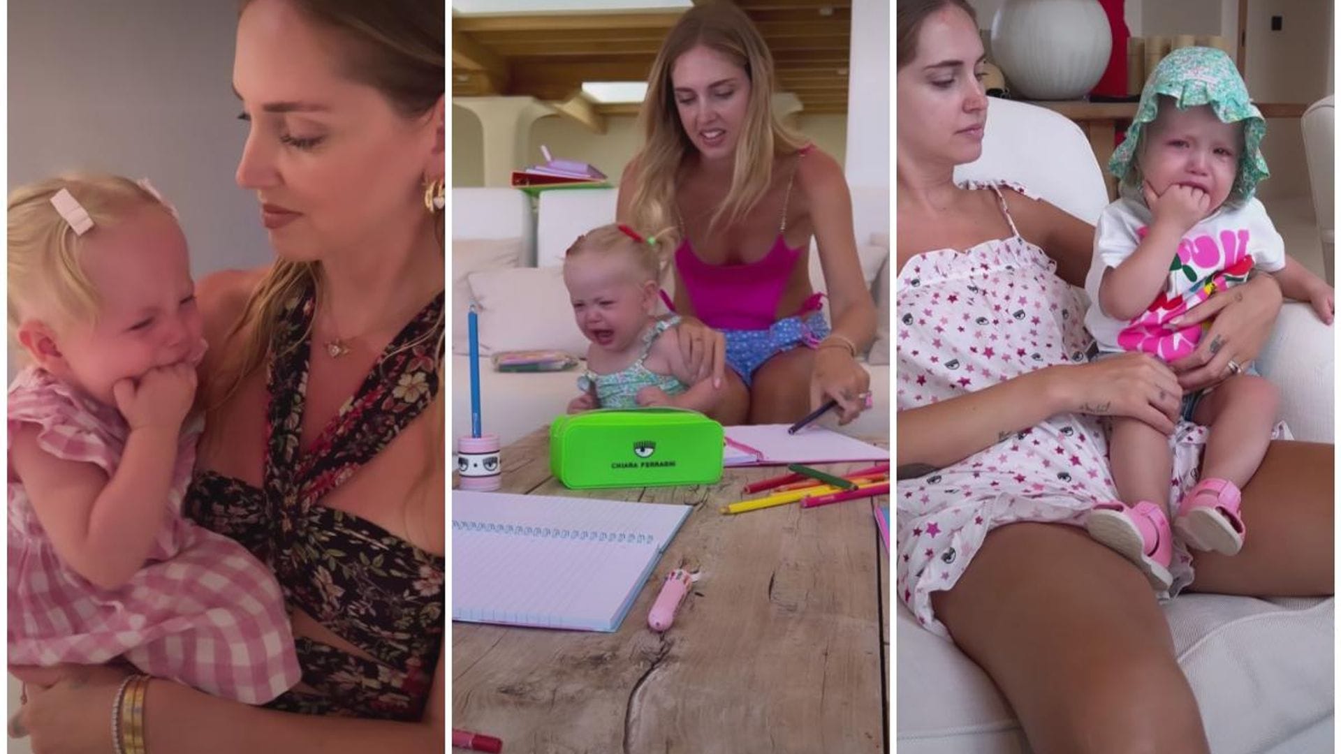 Chiara Ferragni muestra cómo es viajar con sus dos hijos pequeños