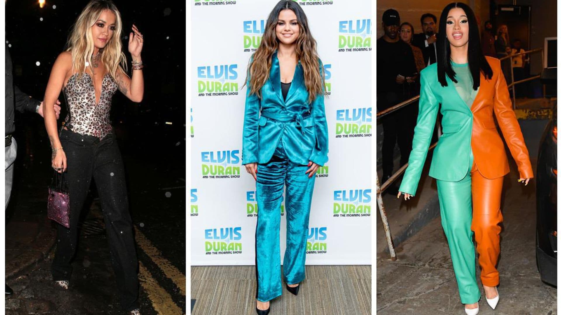 Las celebs lo confirman: los pantalones brillantes están de moda