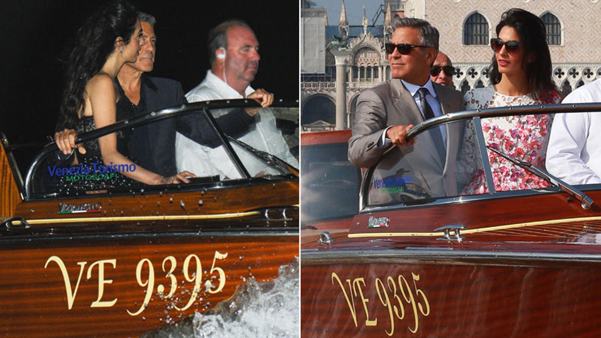 George y Amal Clooney emulan en Venecia las imágenes de las celebraciones de su boda