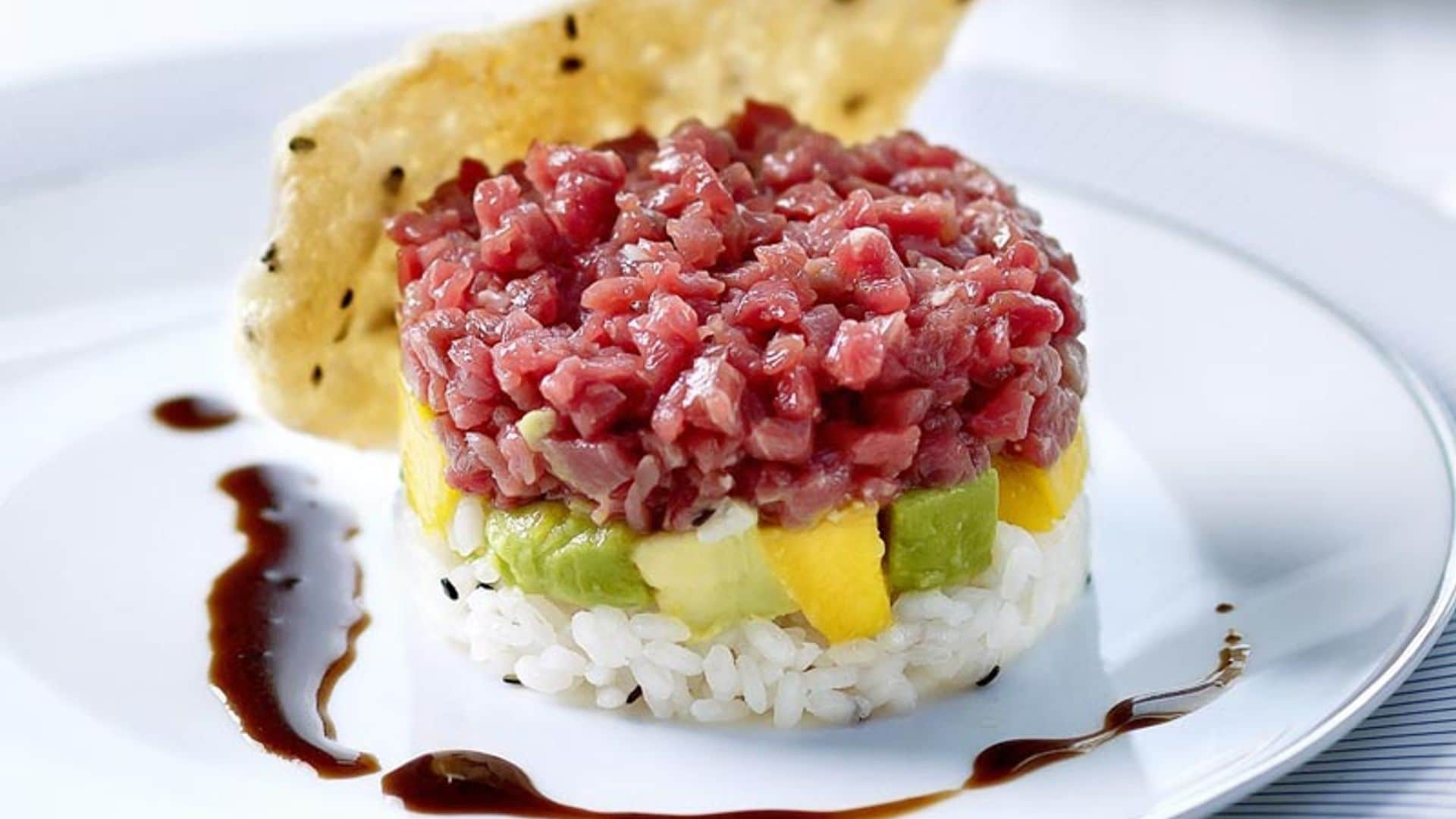 Tartar de stack de sushi