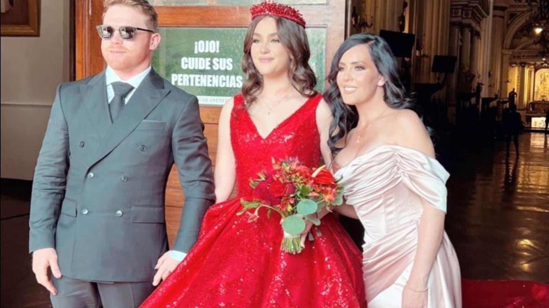 ‘Canelo’ Álvarez y su ex, unidos en el gran día de su hija Emily