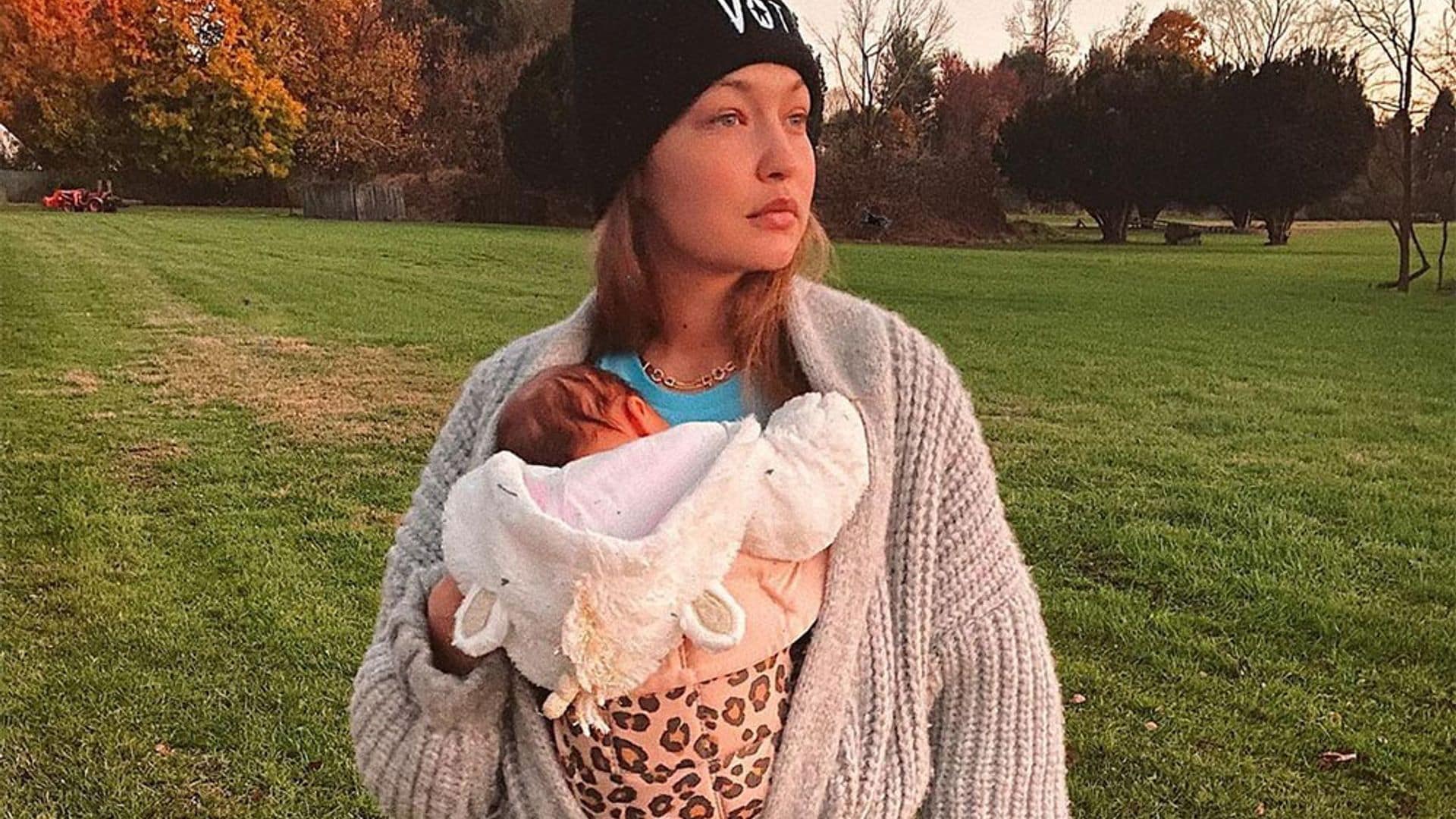 Gigi Hadid comparte la foto más inesperada de su embarazo ¡justo antes de dar a luz!