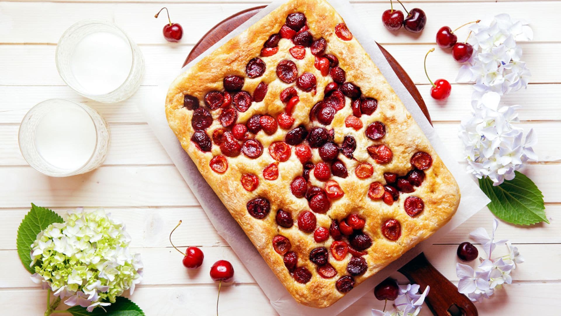 focaccia cerezas adob