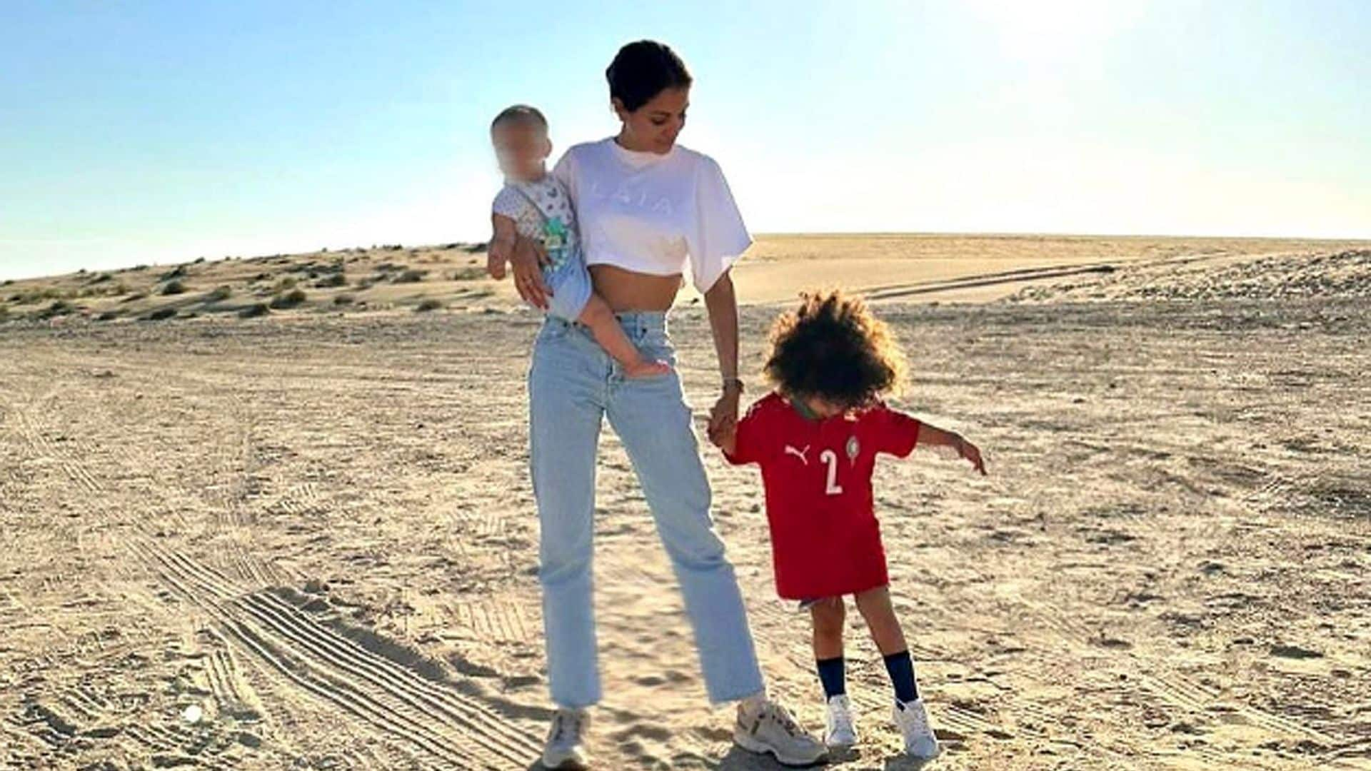 Hiba Abouk, Antonela Rocuzzo y otras parejas de futbolistas que siguen viviendo con emoción el mundial desde Qatar