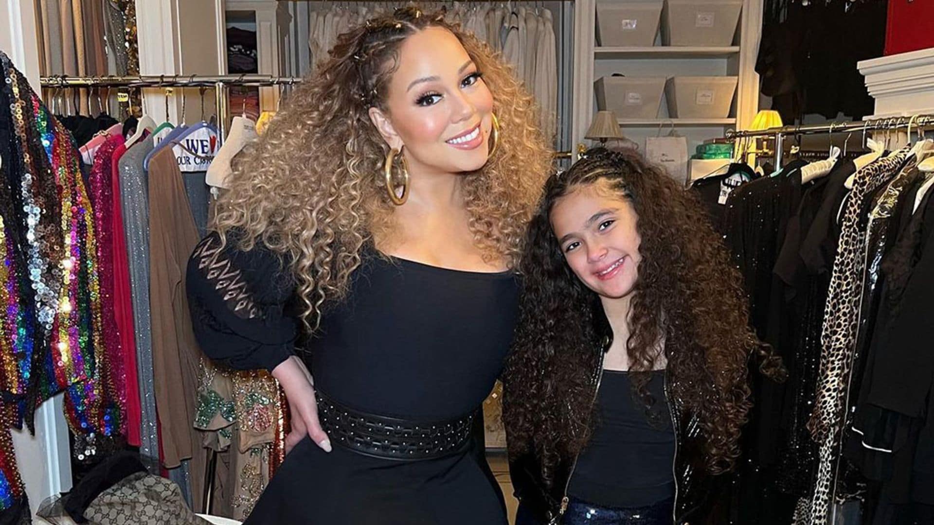 La hija Mariah Carey, a imagen y semejanza de su mamá ¡con un look similar y un peinado idéntico!